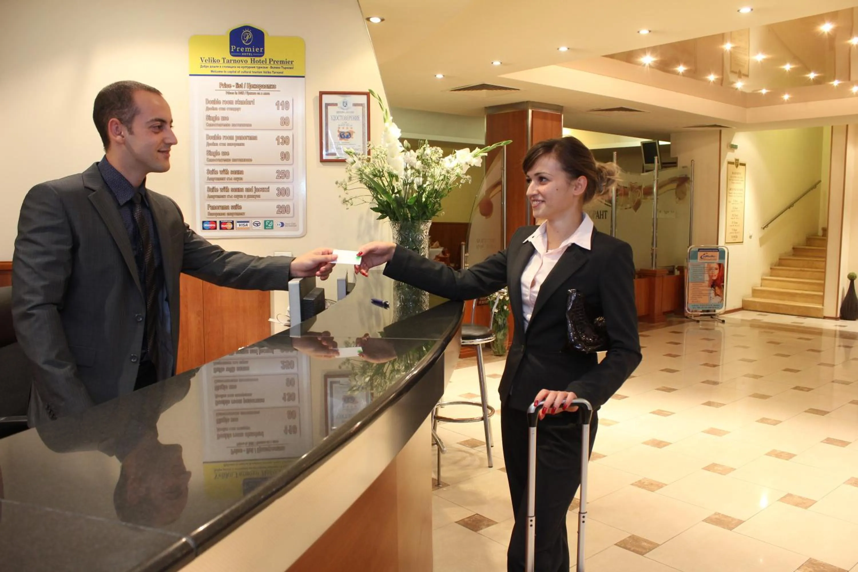 Staff in Hotel Premier - Veliko Tarnovo City Center, Panorama View