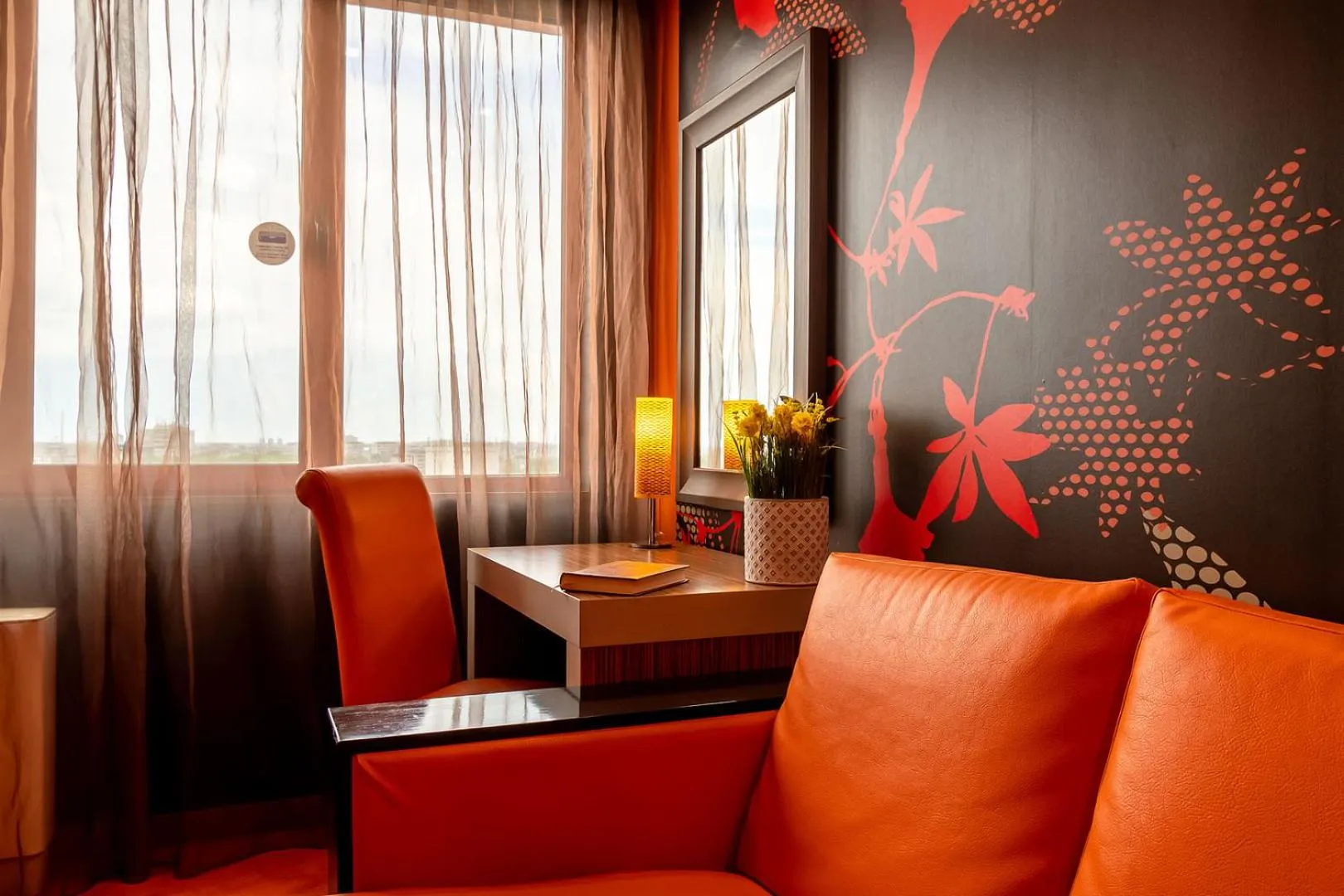 Seating area in Hotel Leipzig