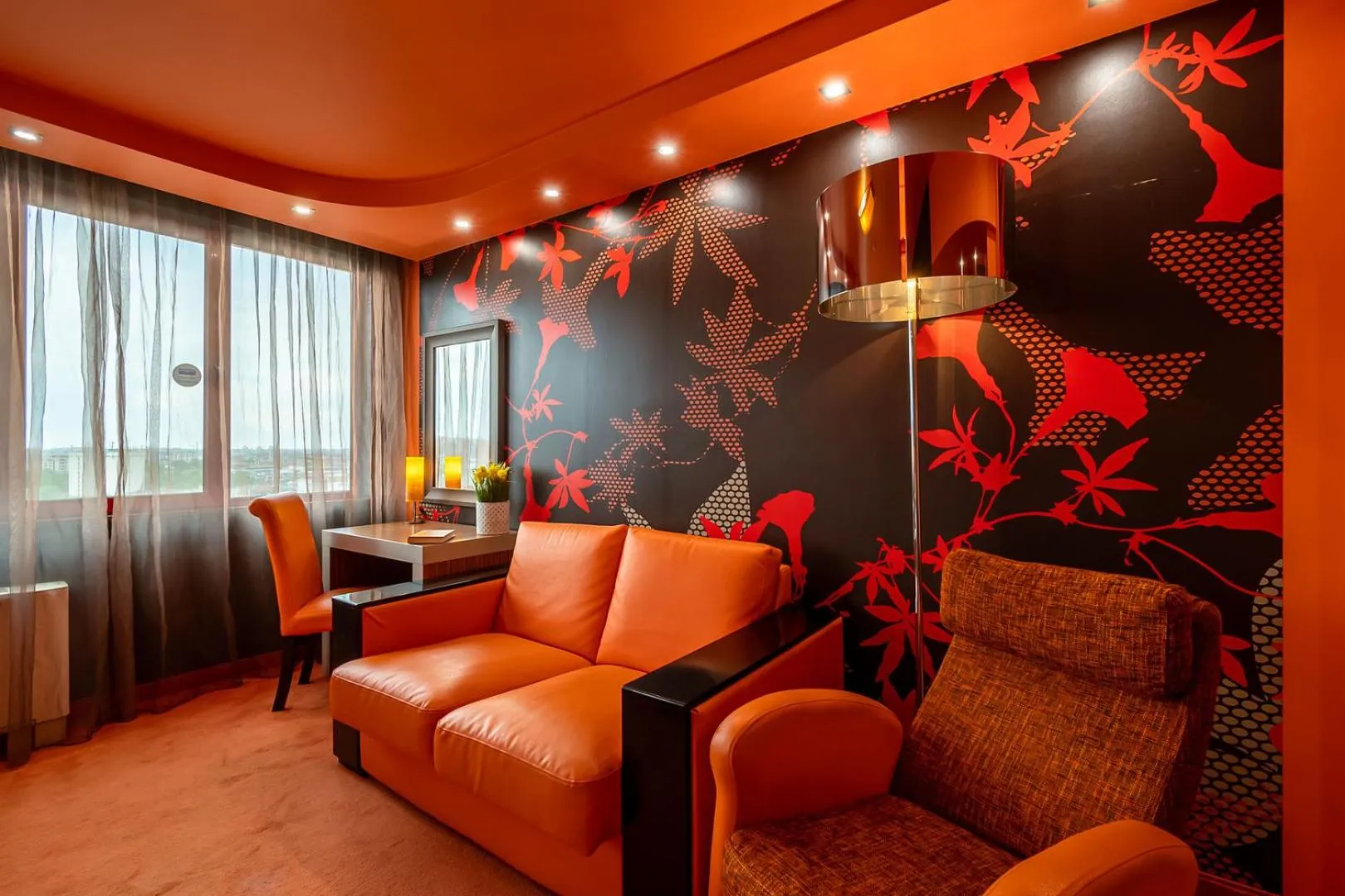 Seating area in Hotel Leipzig