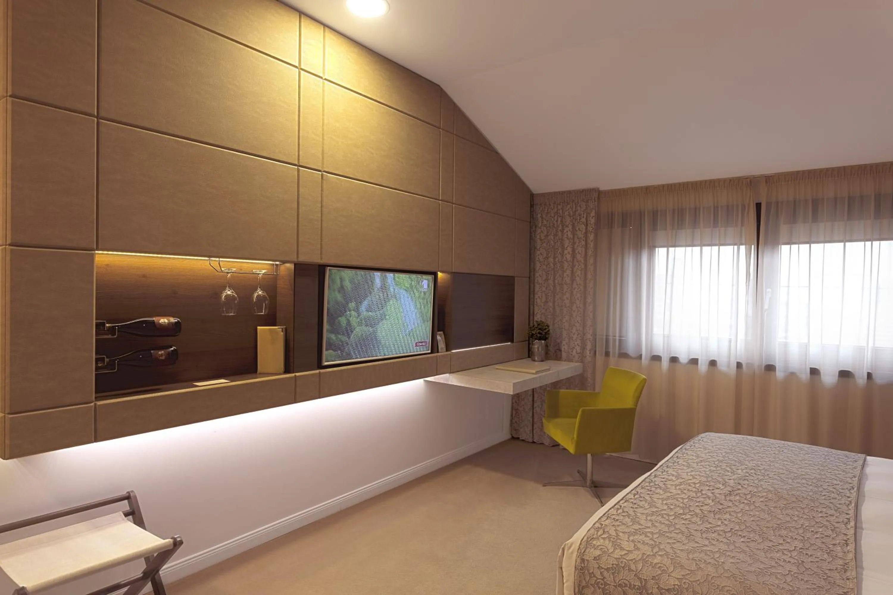 Living room, Bed in Hotel Vila Class