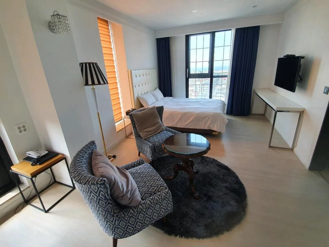 Bed in Urban Island Hotel Jeju