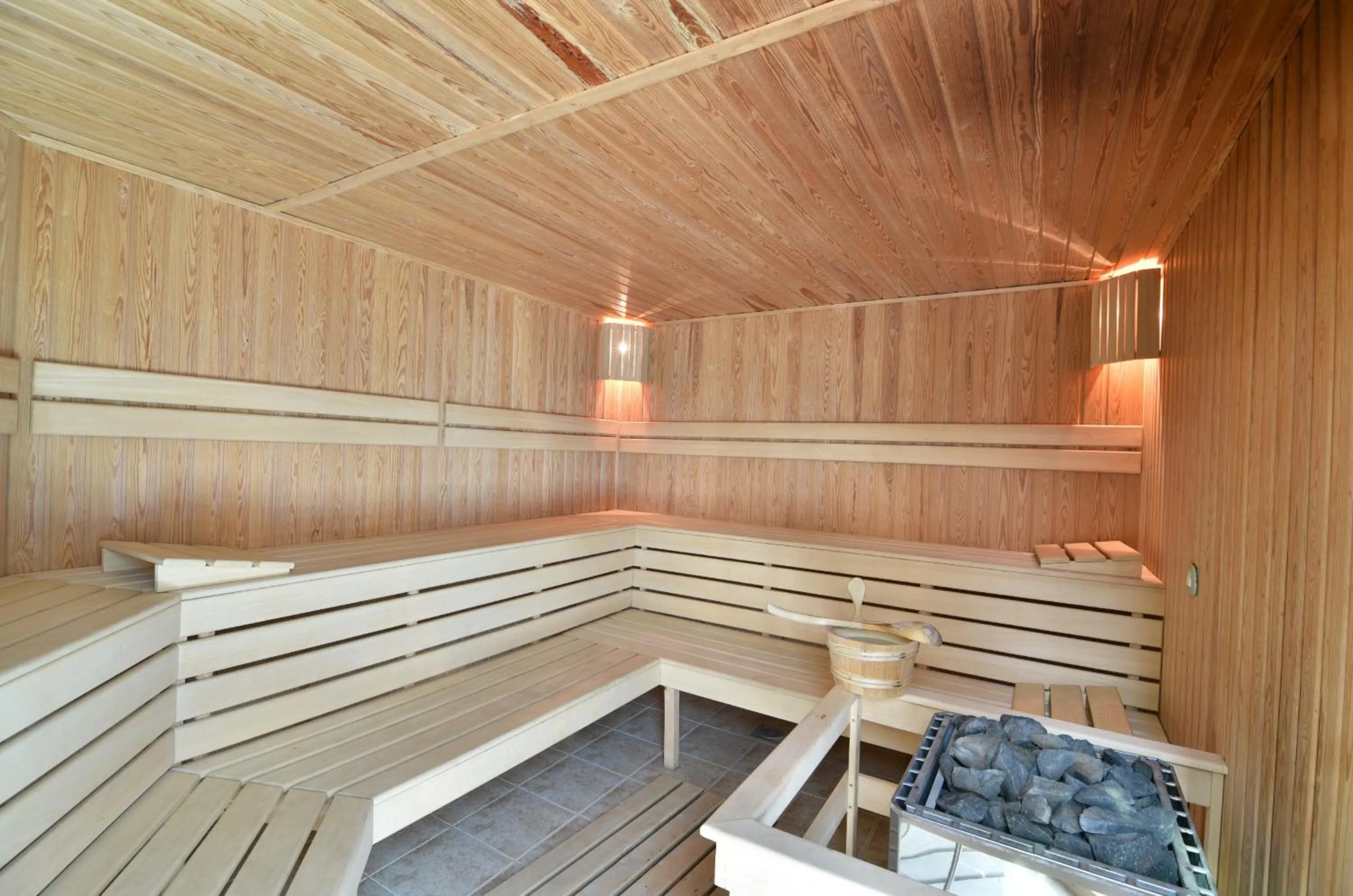 Sauna in Les Magnolias Hotel
