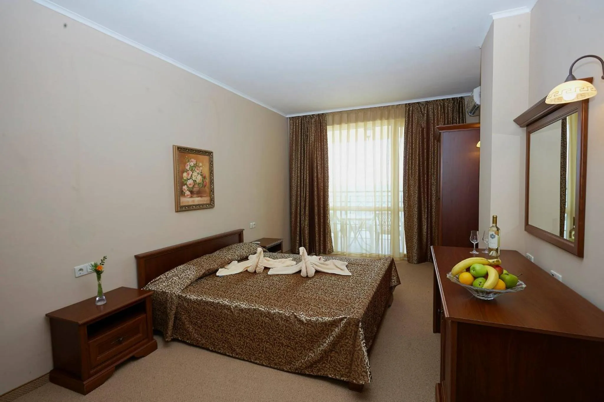 Bed in Festa Pomorie Resort