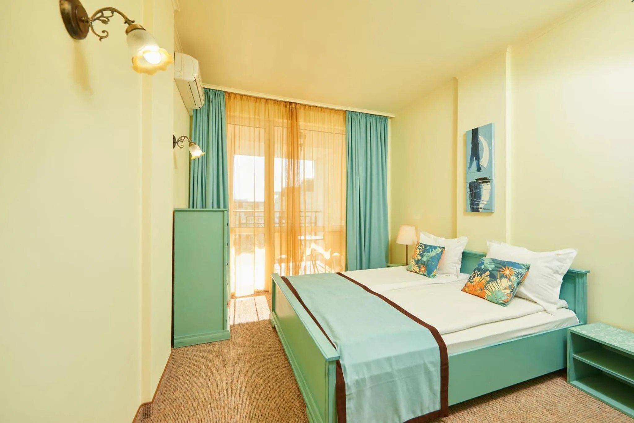 Bed in Festa Pomorie Resort