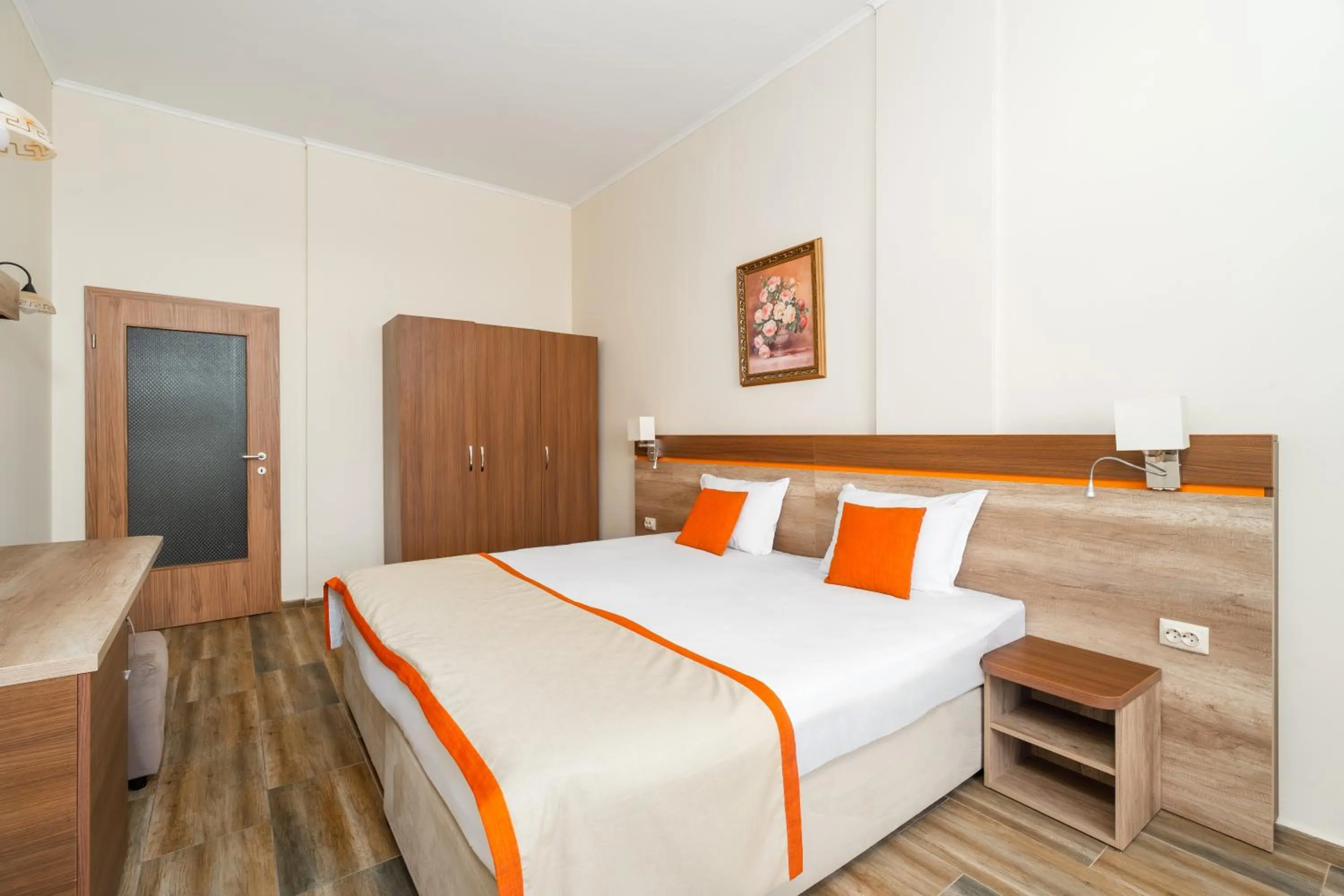 Bed in Festa Pomorie Resort