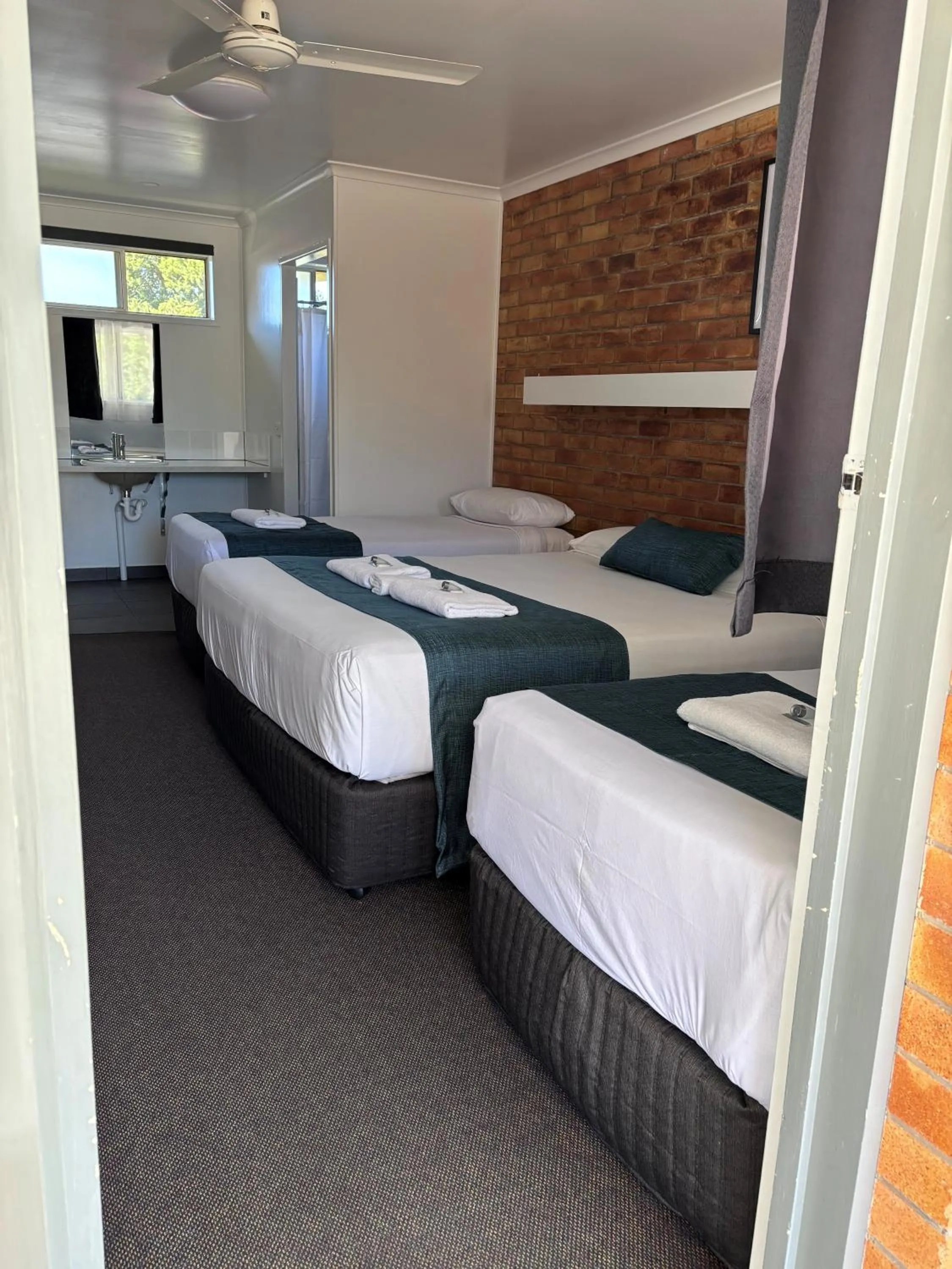 Shower, Bed in Avocado Motor Inn