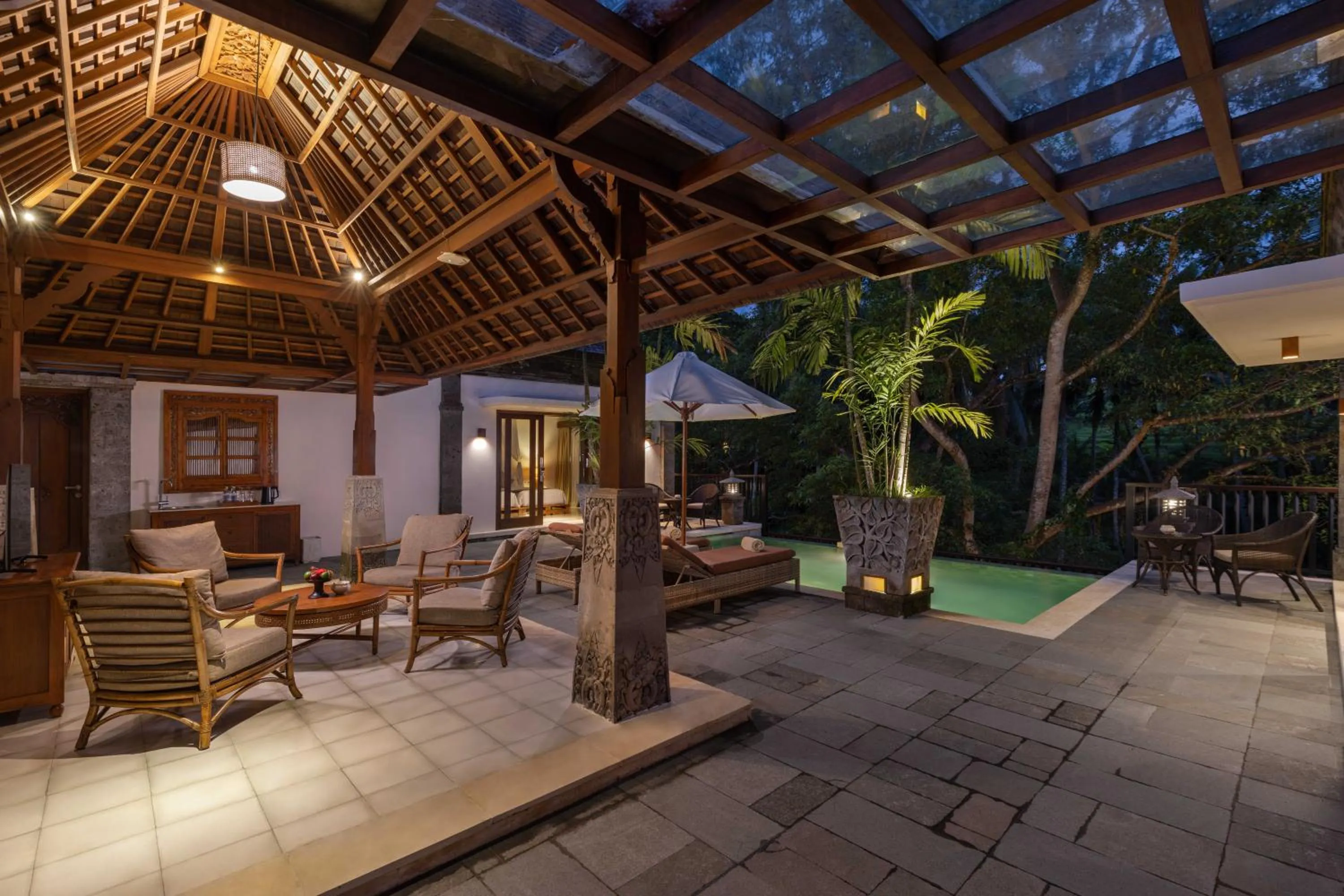 Living room in Visesa Ubud Resort
