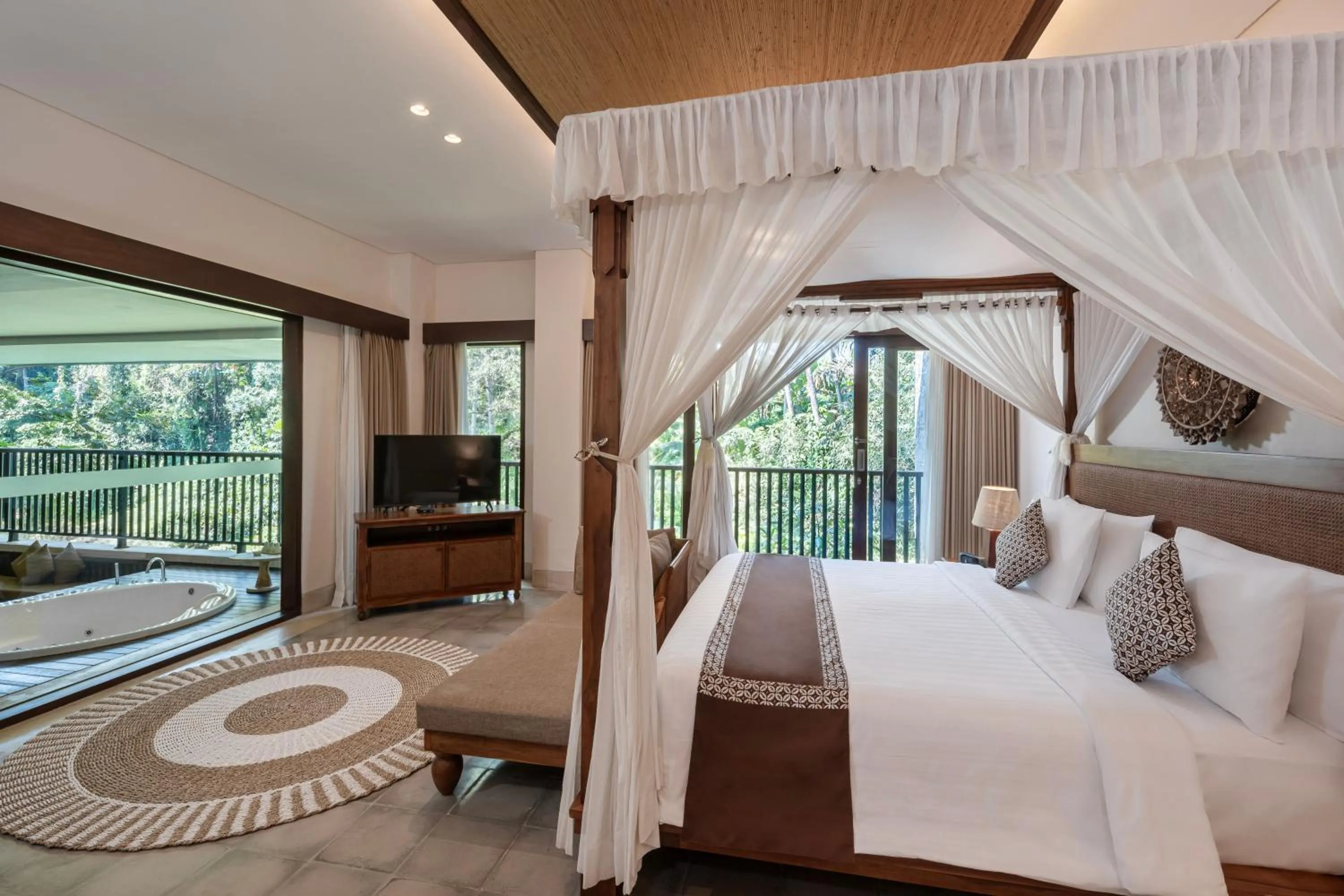 Bed in Visesa Ubud Resort