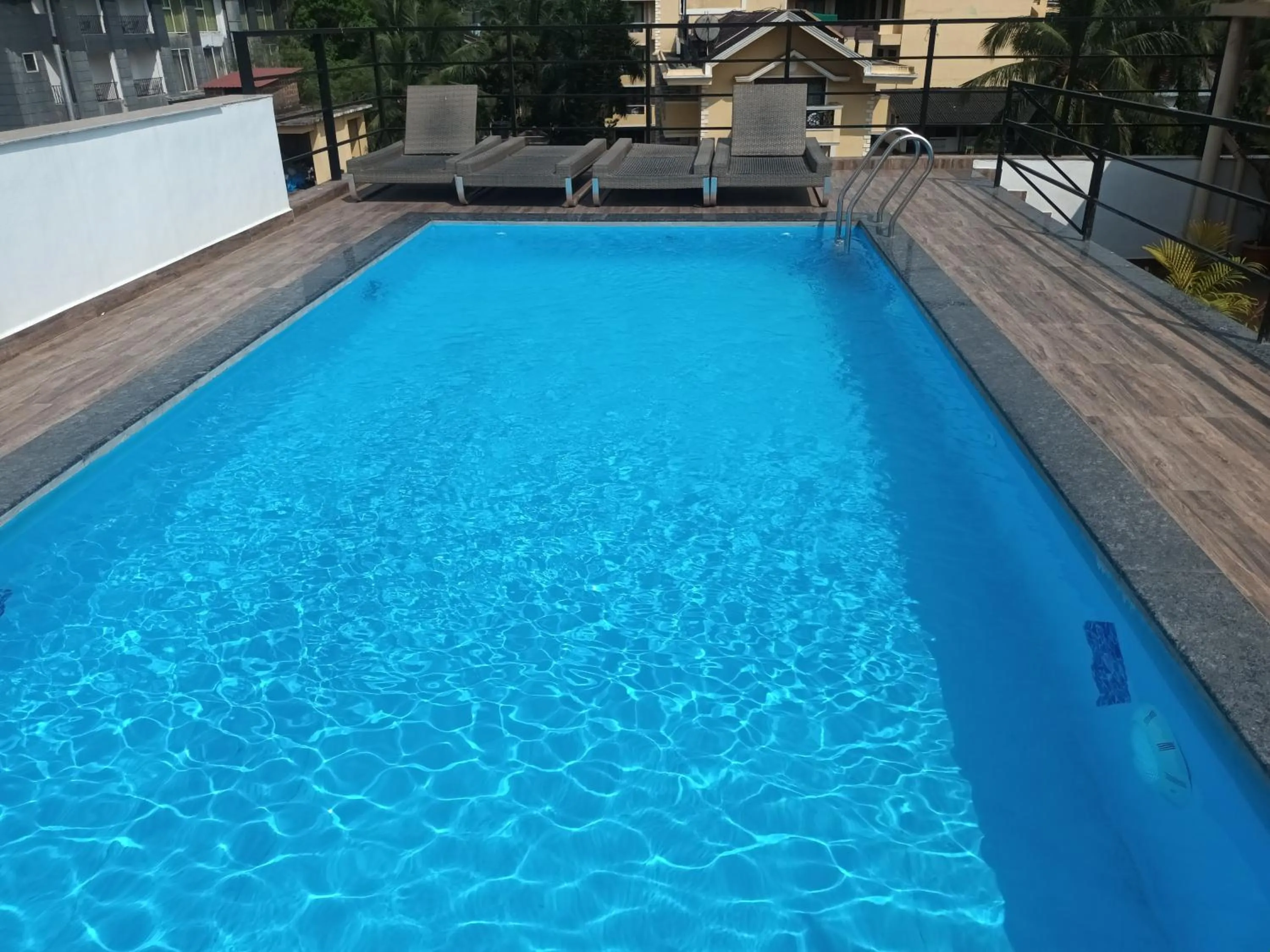 Pool view in Hotel Calangute Central