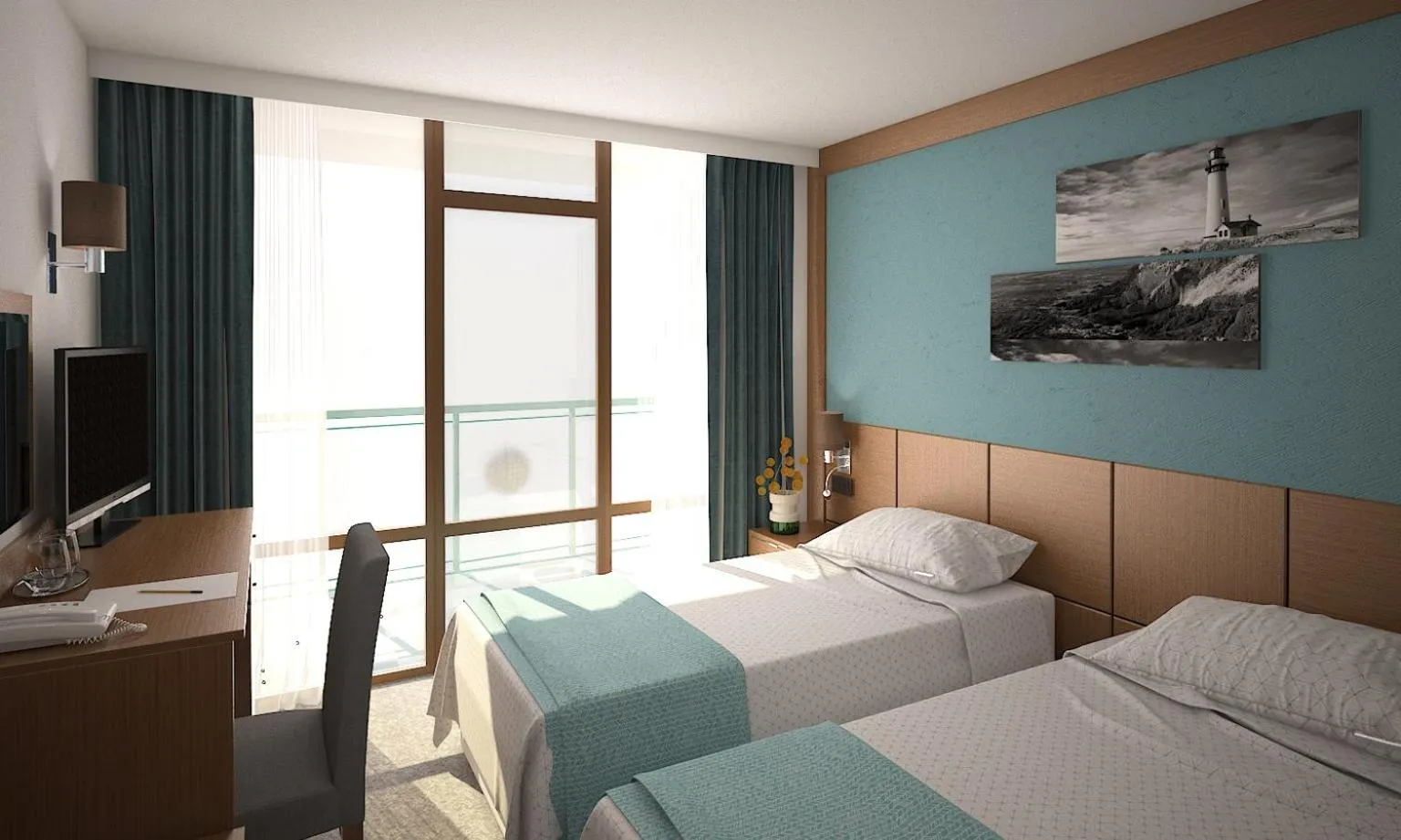 Photo of the whole room in Hotel Pomorie Sun