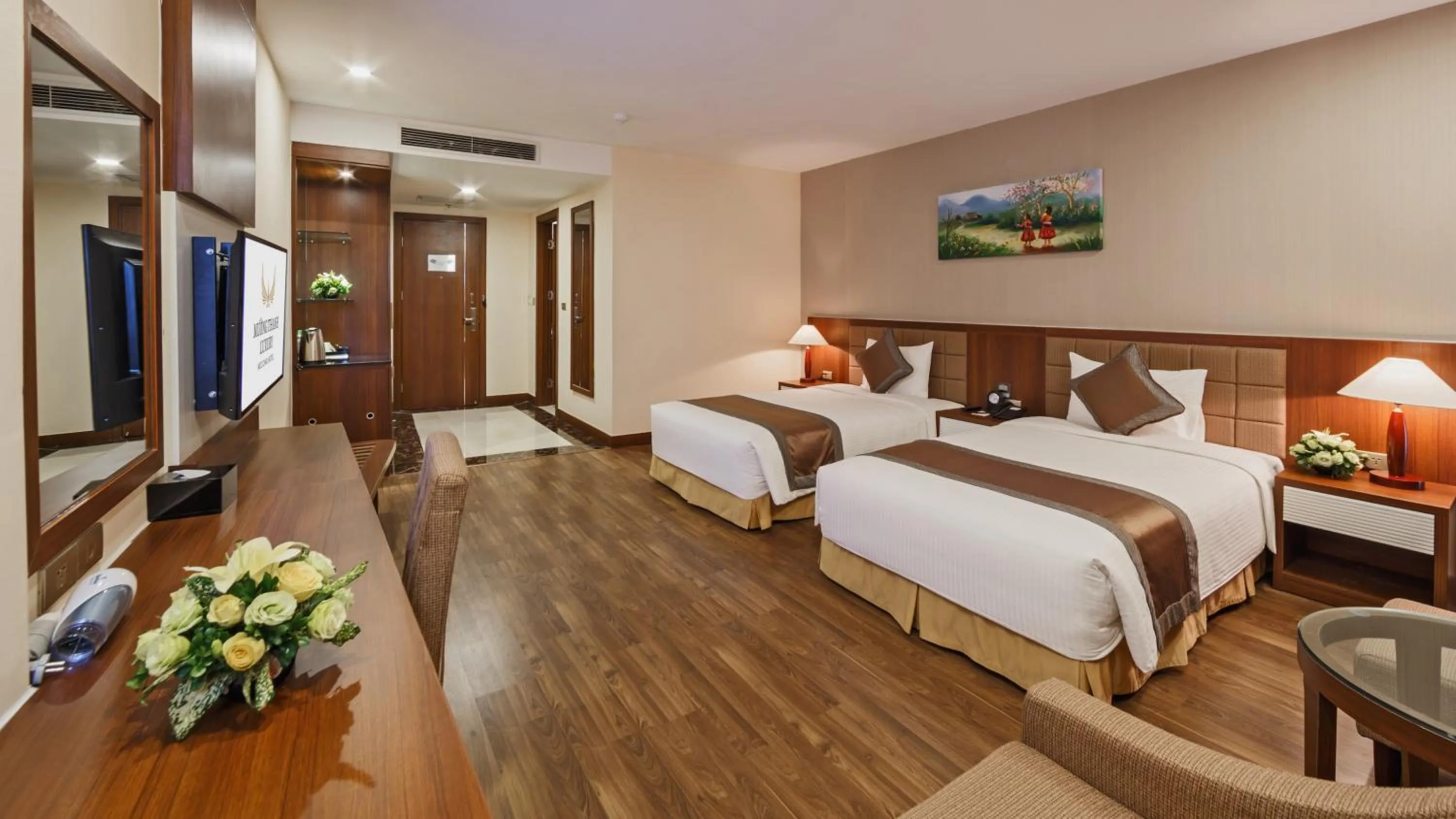 Photo of the whole room, Bed in Muong Thanh Holiday Moc Chau Hotel