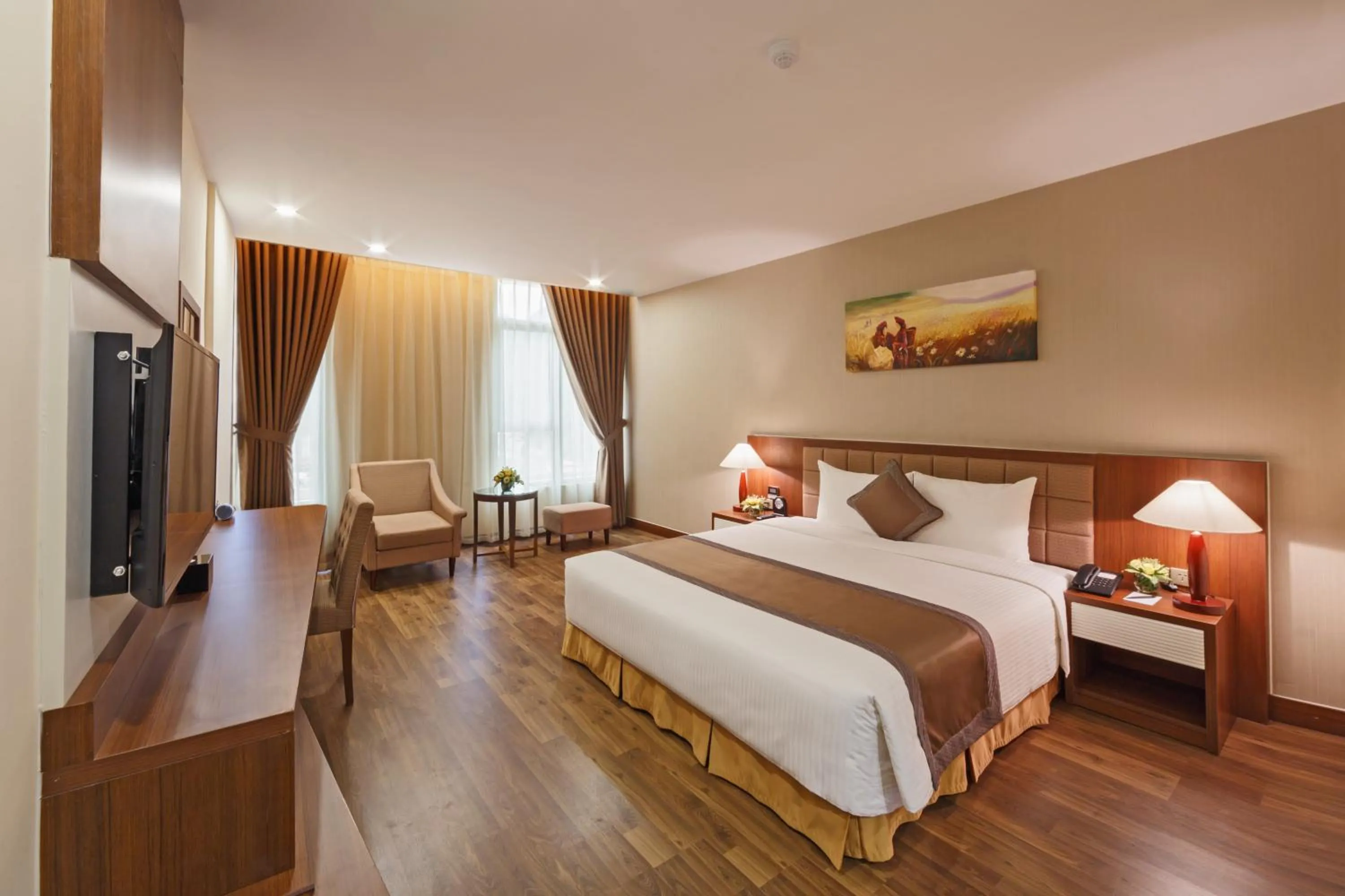 Photo of the whole room, Bed in Muong Thanh Holiday Moc Chau Hotel