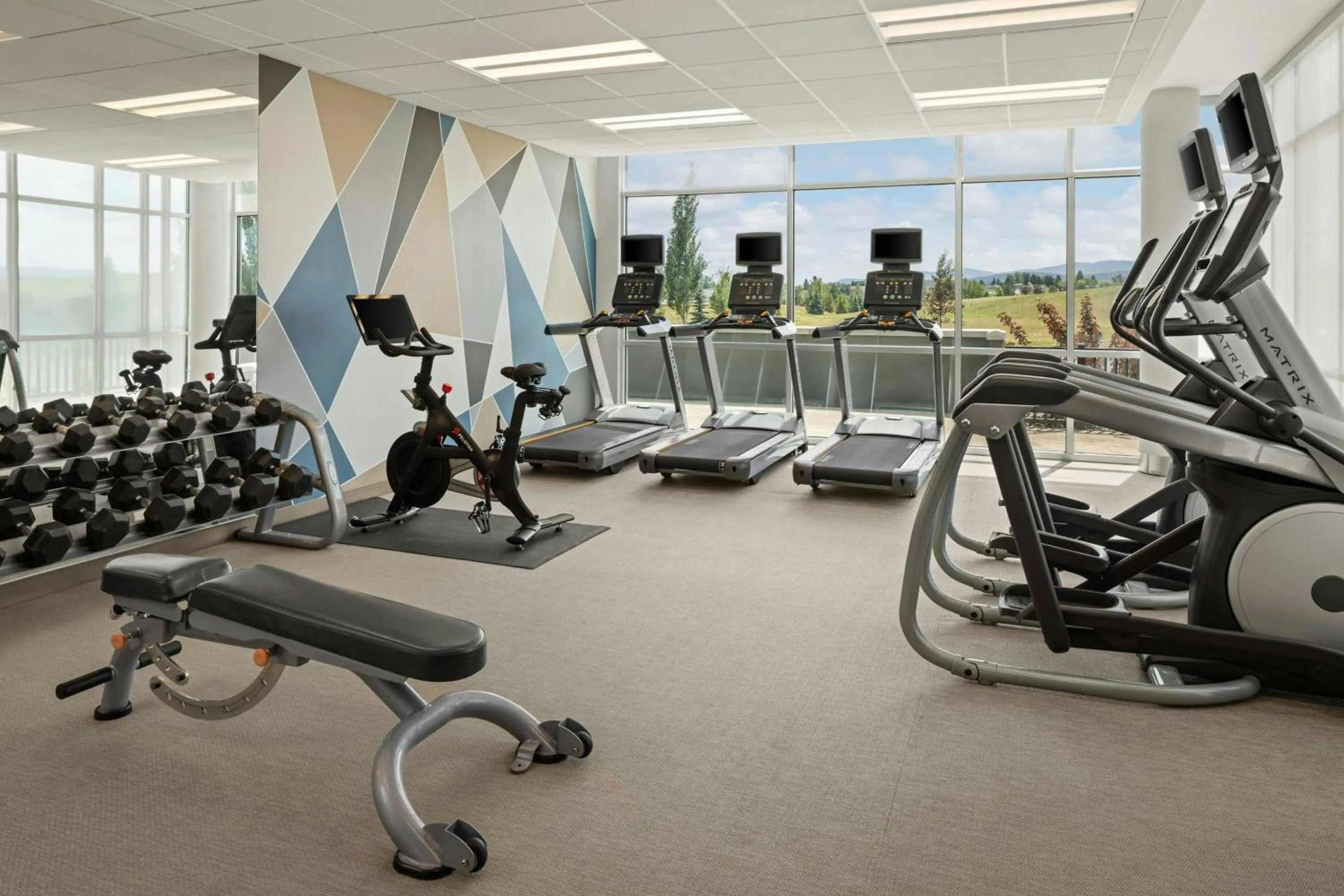 Fitness centre/facilities in SpringHill Suites by Marriott Kalispell