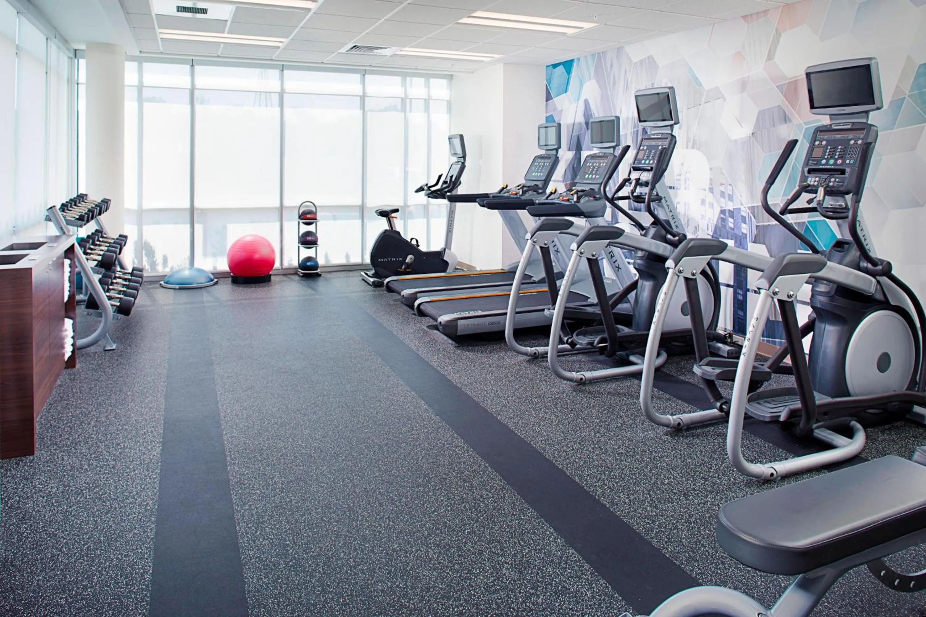 Fitness centre/facilities in SpringHill Suites by Marriott Carle Place Garden City