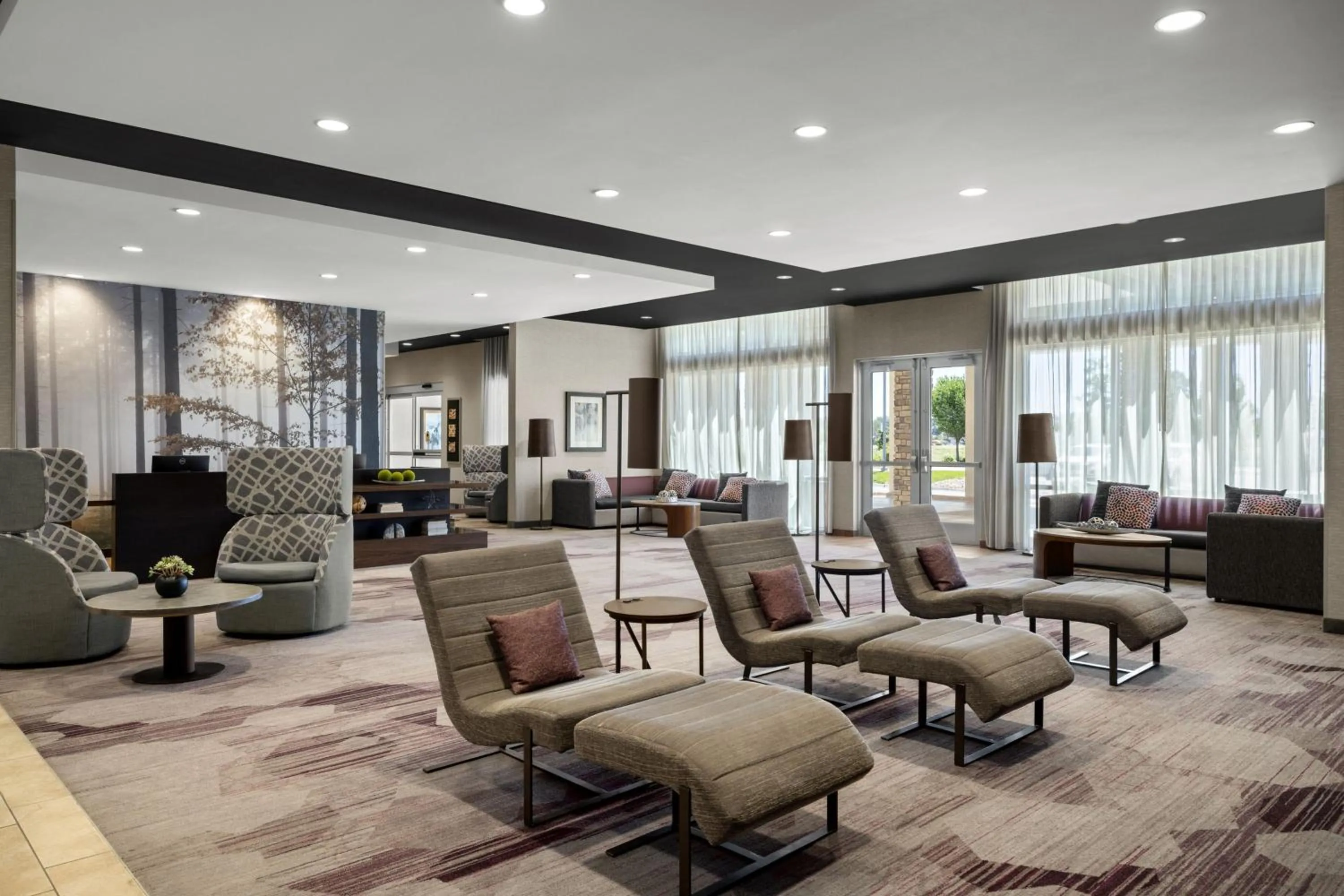 Lobby or reception in Courtyard by Marriott Omaha Bellevue at Beardmore Event Center
