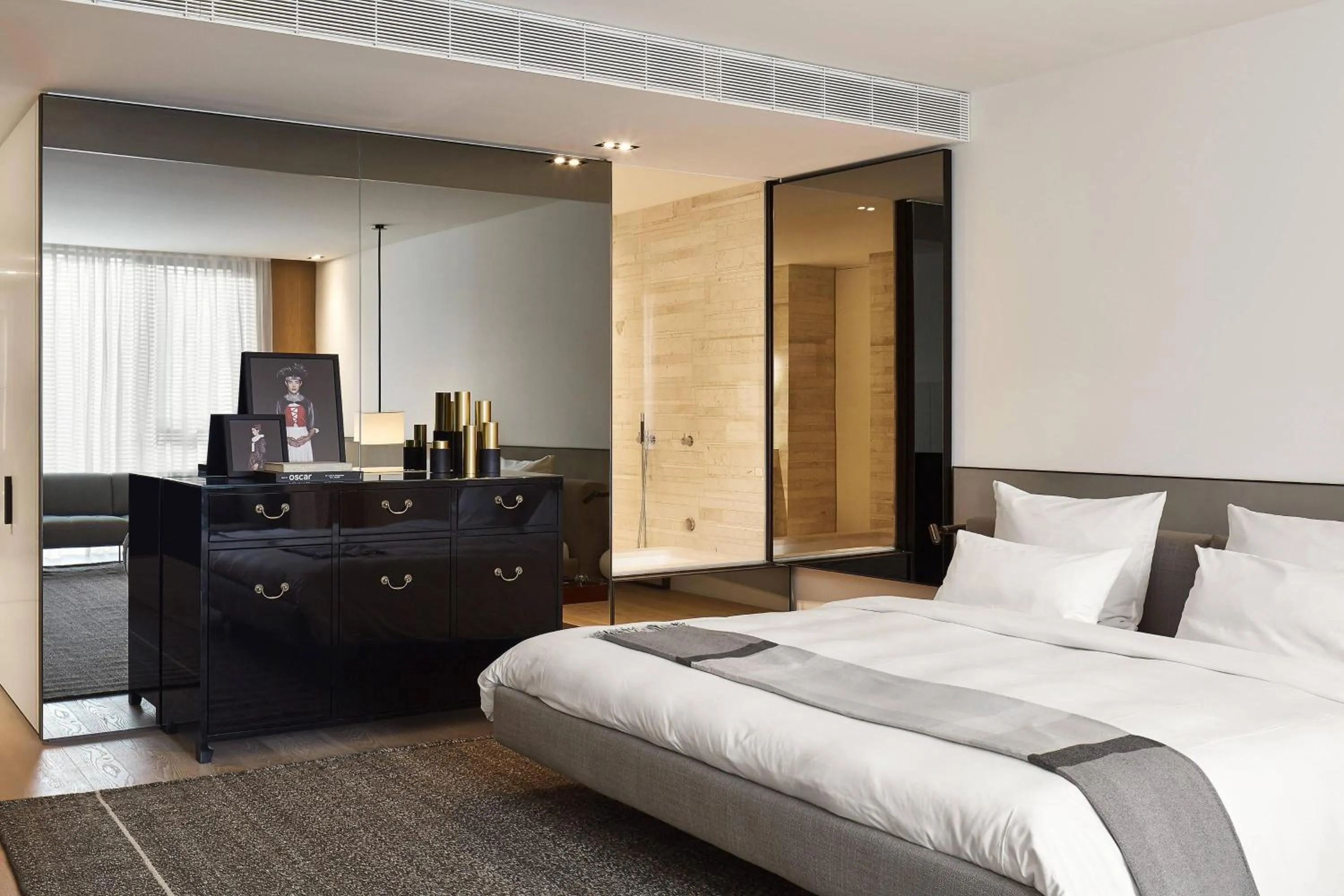 Bedroom, Bed in Roomers Baden-Baden, Autograph Collection