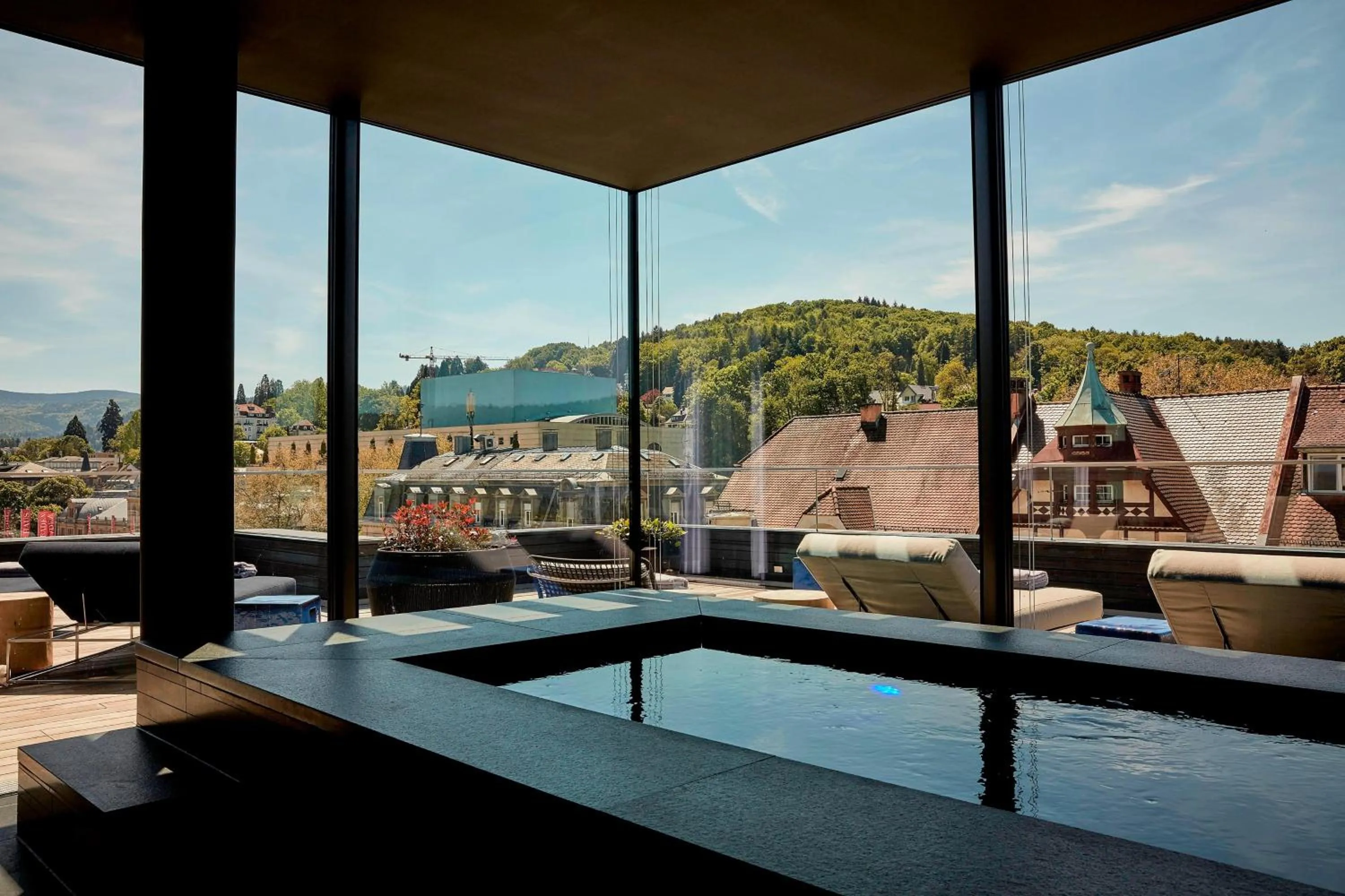Swimming pool in Roomers Baden-Baden, Autograph Collection