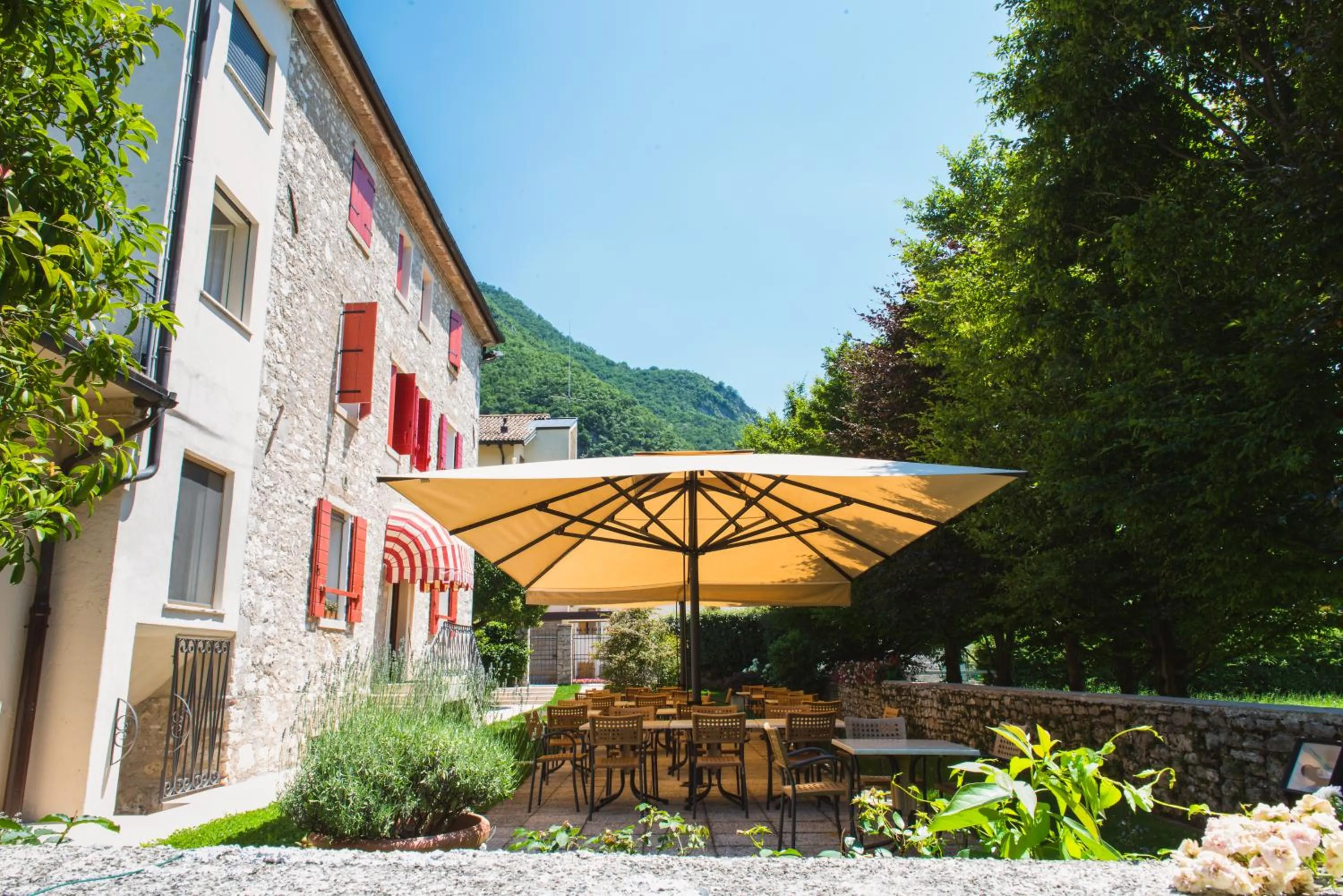 Garden view in Locanda Solagna