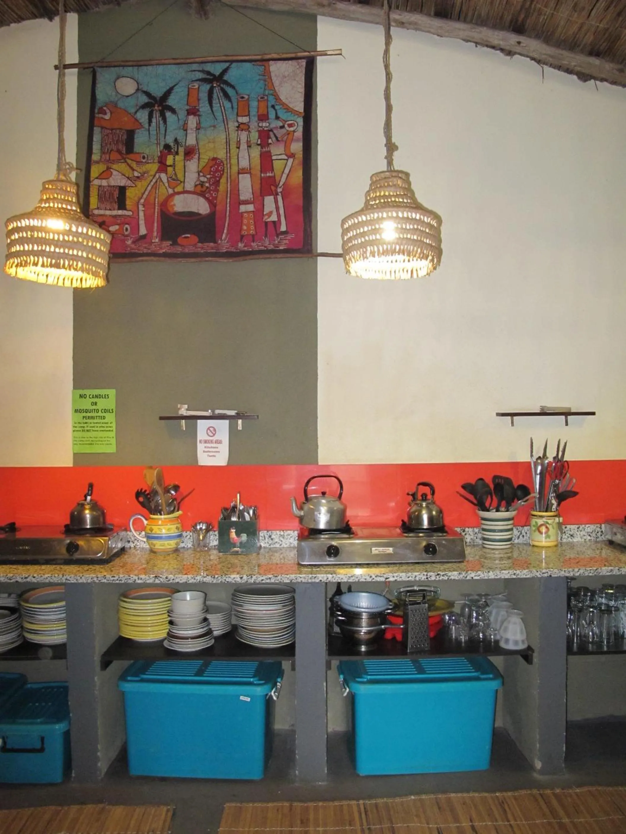 Communal kitchen in Gala Gala Eco Resort