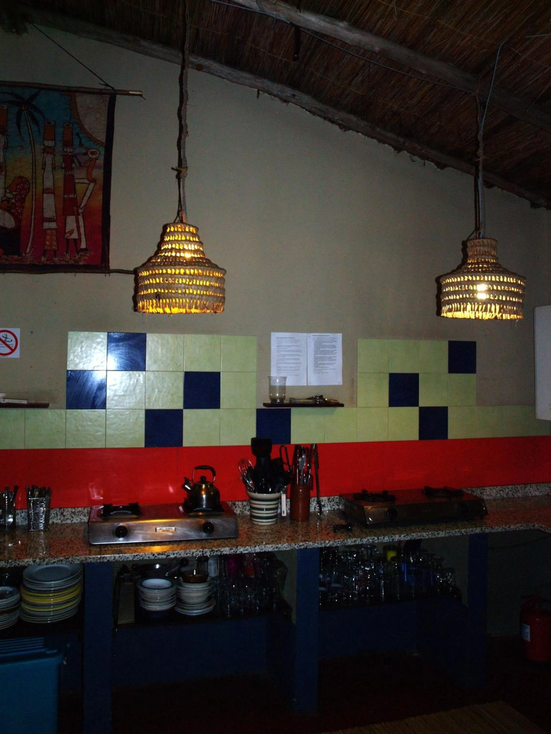 Communal kitchen in Gala Gala Eco Resort