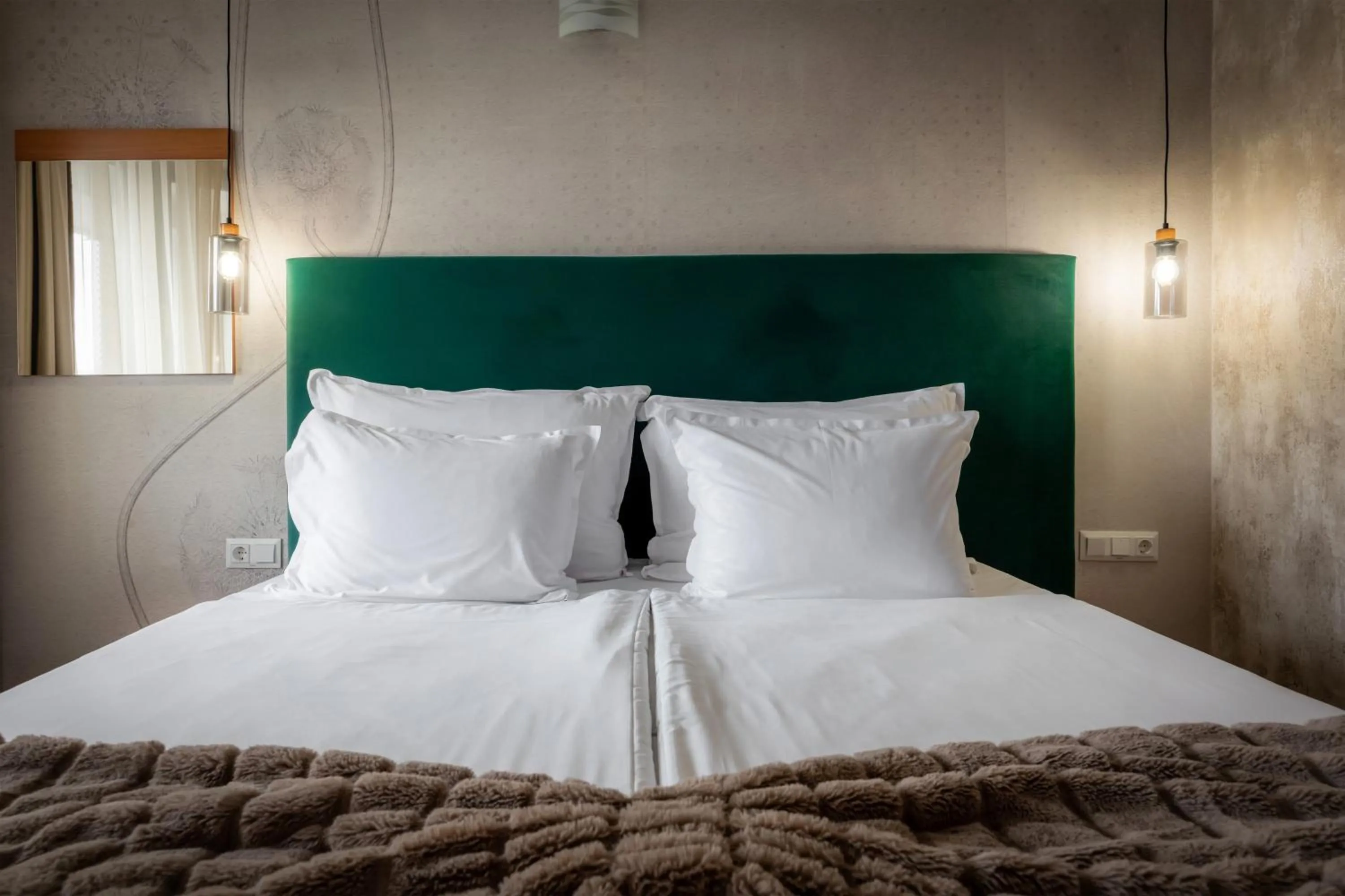 Bed in Snezhanka Hotel Pamporovo - Half Board & Swimming pool