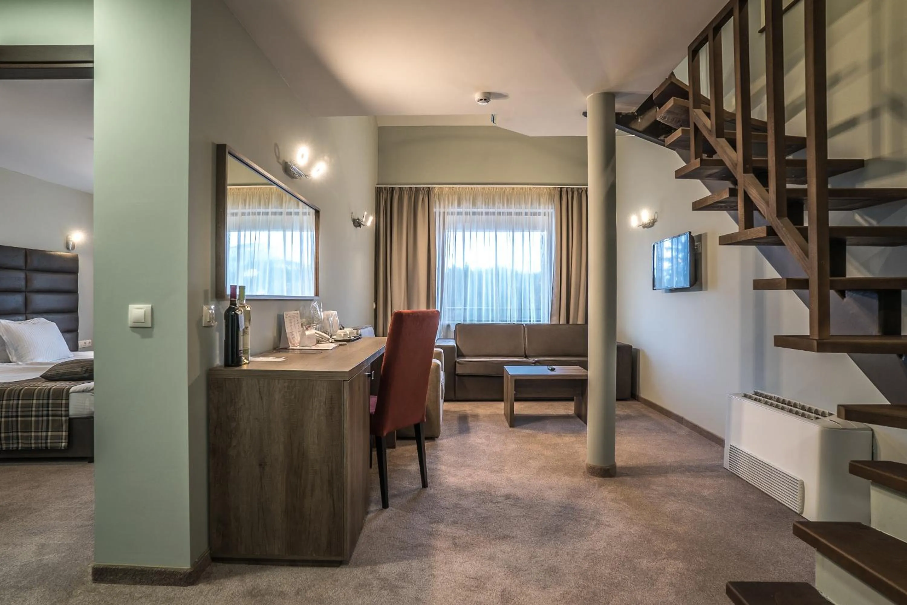 Seating area, Bed in Perelik Hotel