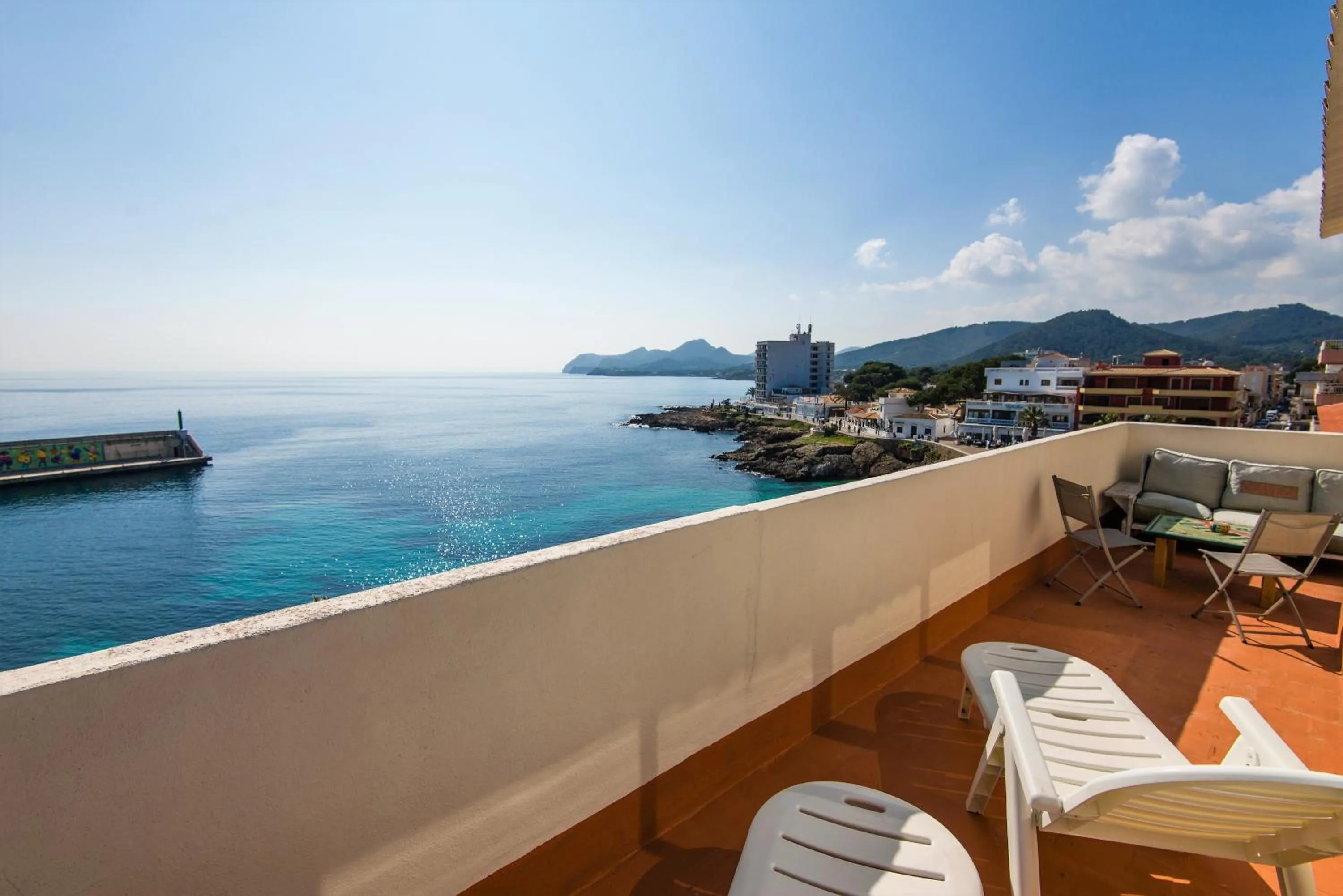 Sea view in Hostal Port Corona