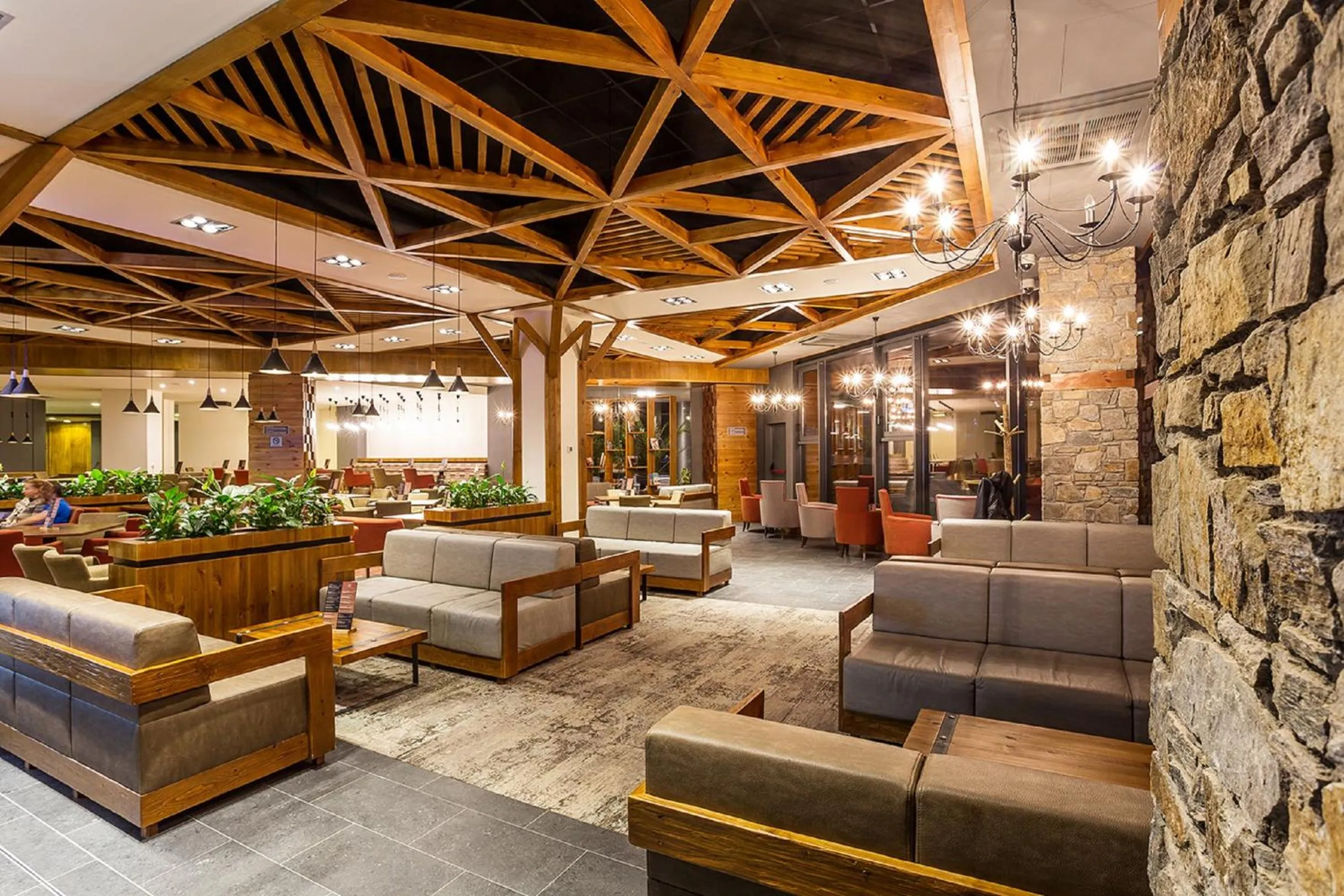 Lobby or reception in Rila Hotel Borovets