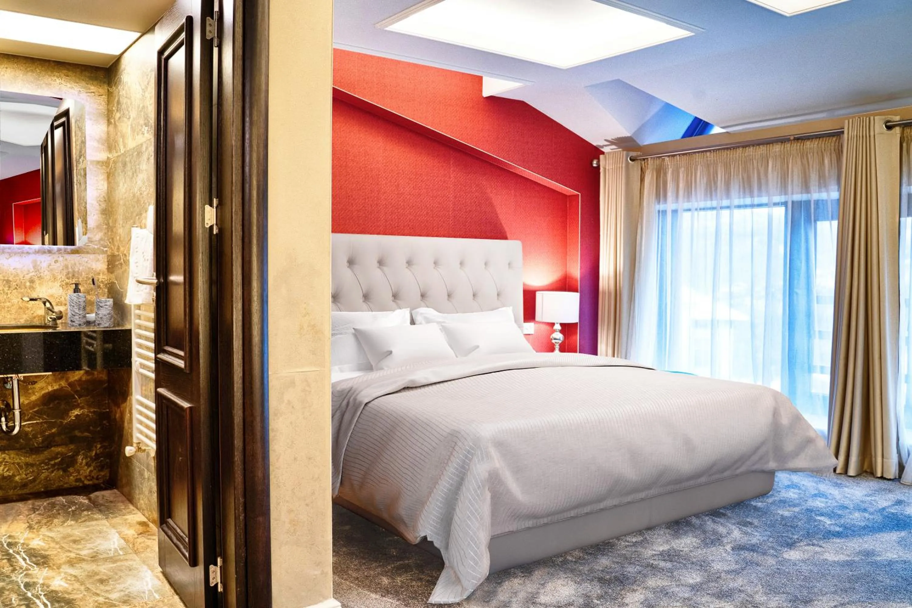 Bed in Tsarevets Boutique Hotel & SPA