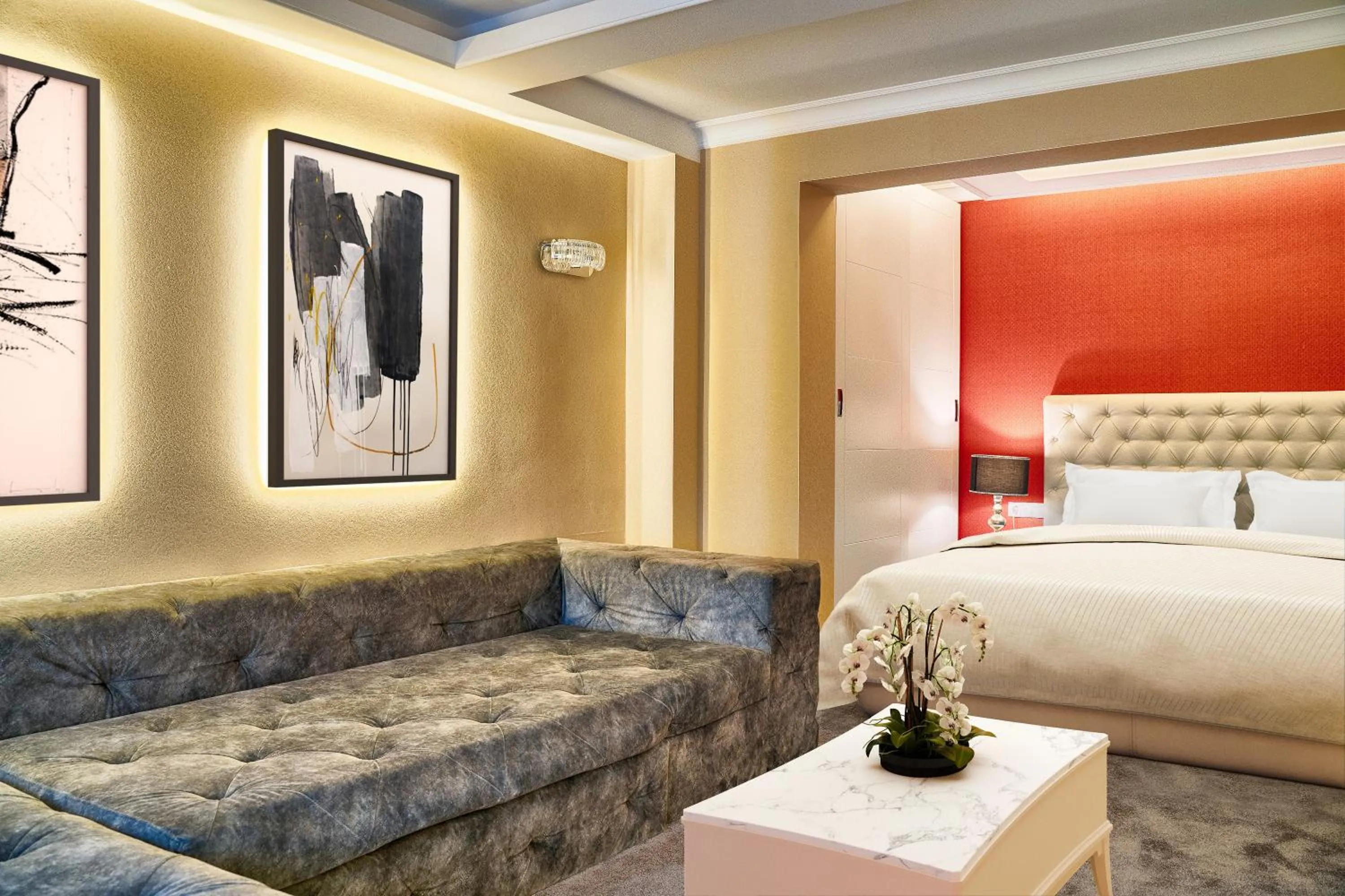 Bed in Tsarevets Boutique Hotel & SPA