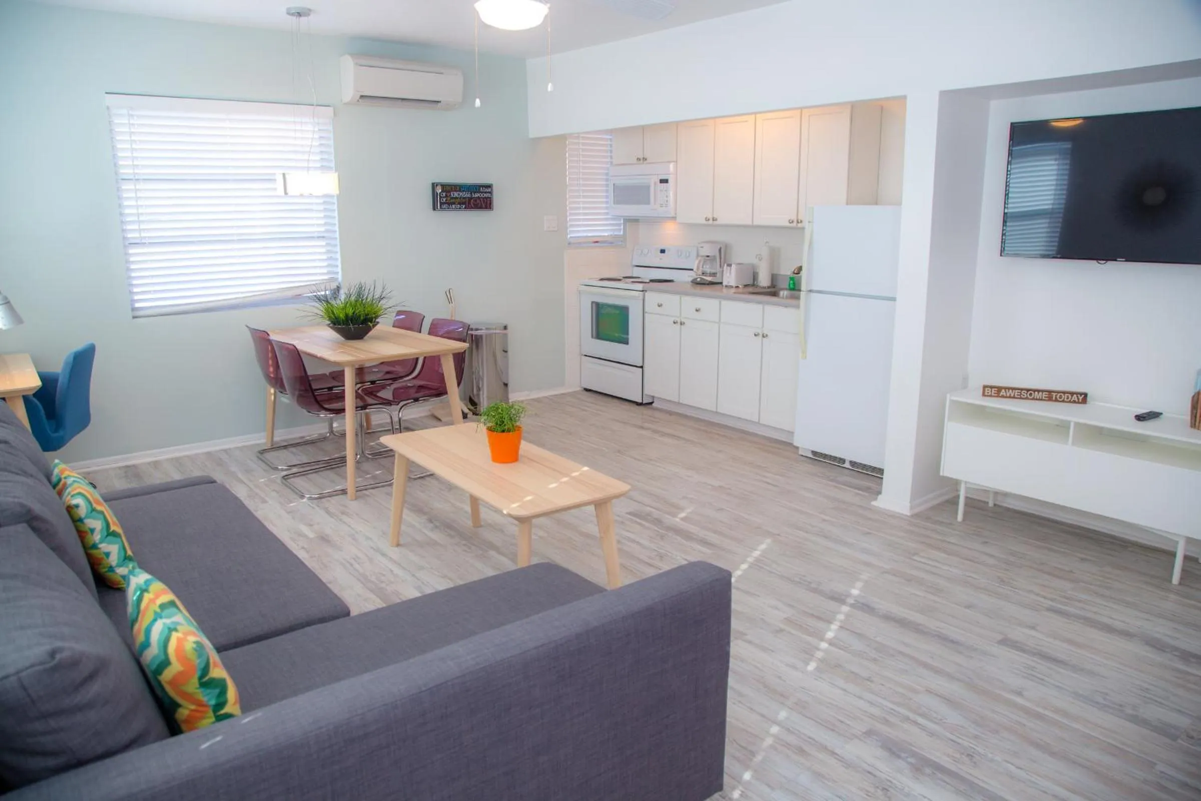 Living room in St. Pete Beach Suites