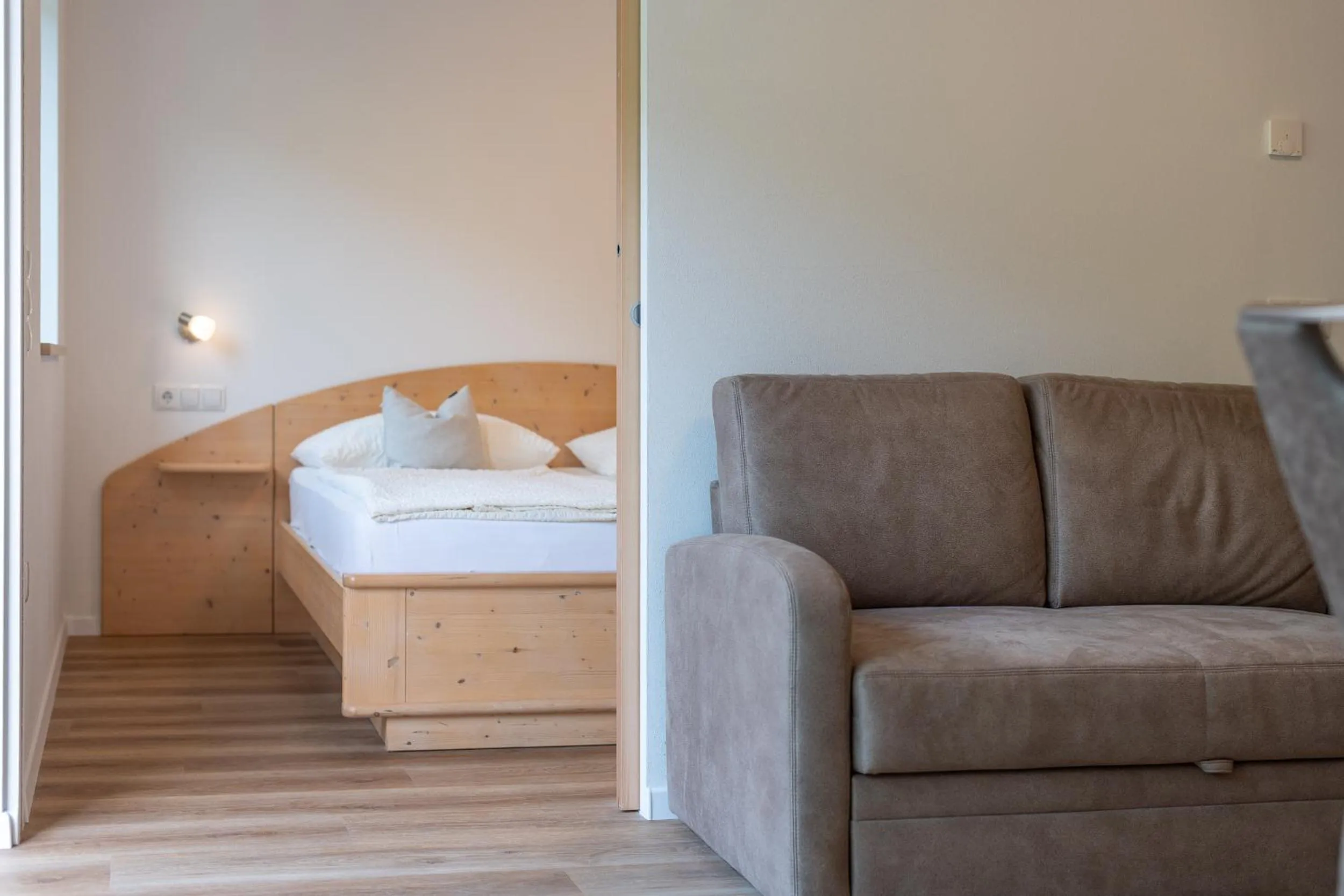 Living room, Bed in Haus Stolz