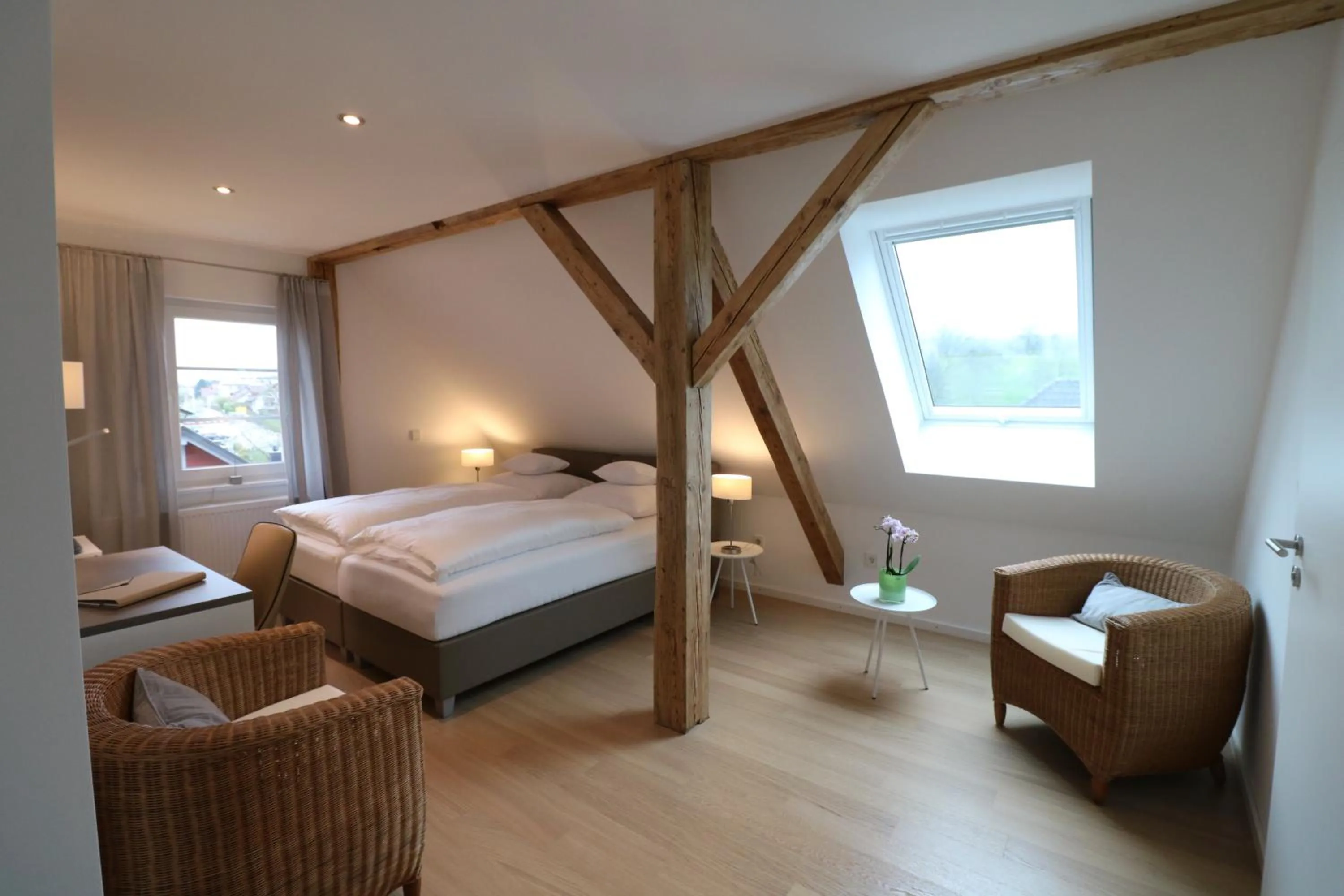 Living room, Bed in Landhotel Adler