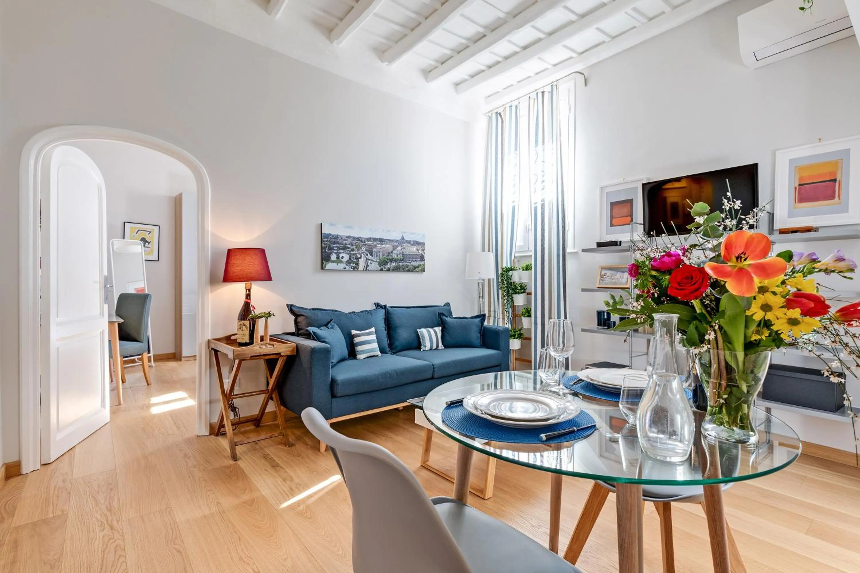 Living room in Rome as you feel - Grotta Pinta apartments