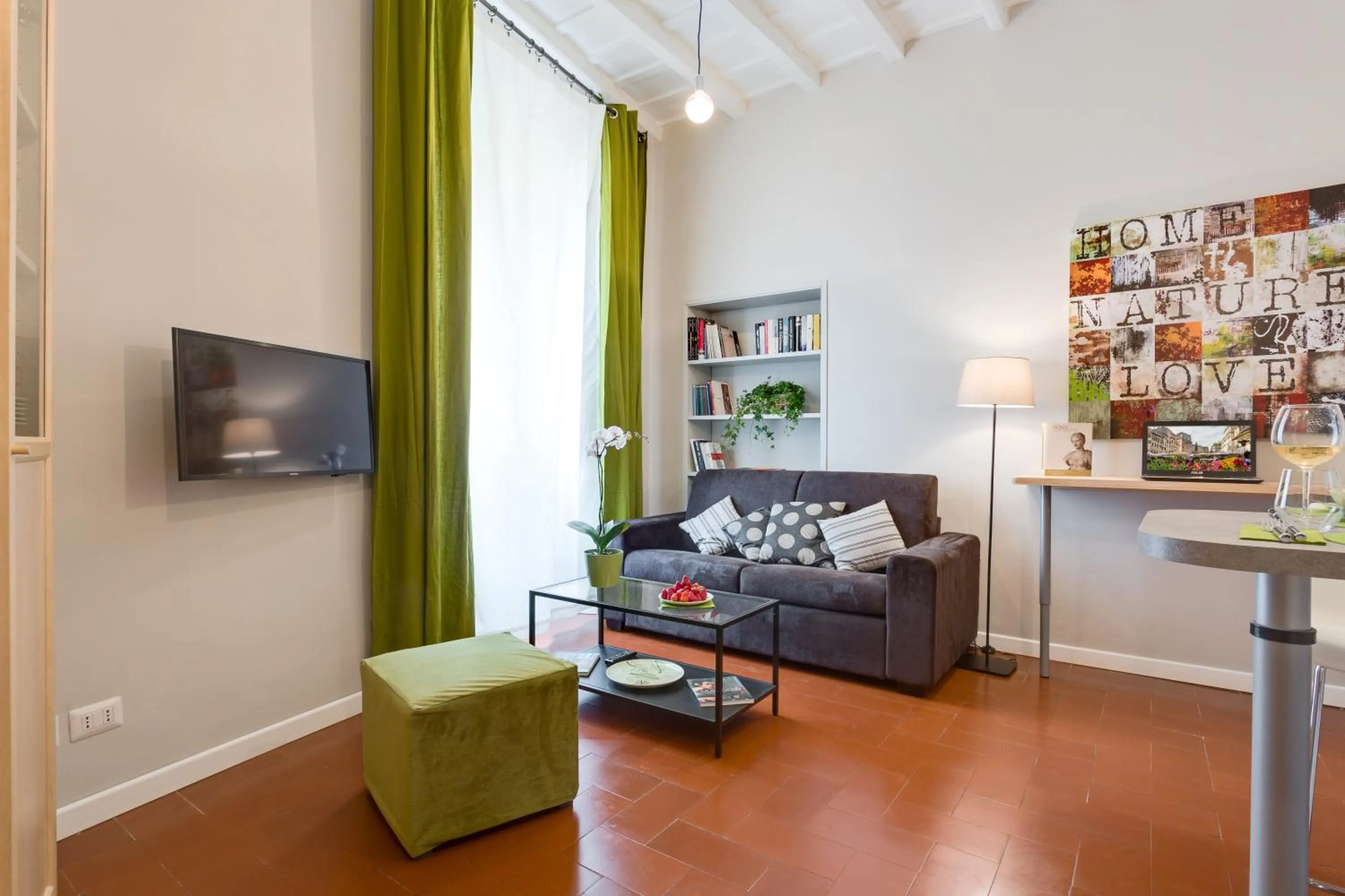 Living room in Rome as you feel - Grotta Pinta apartments