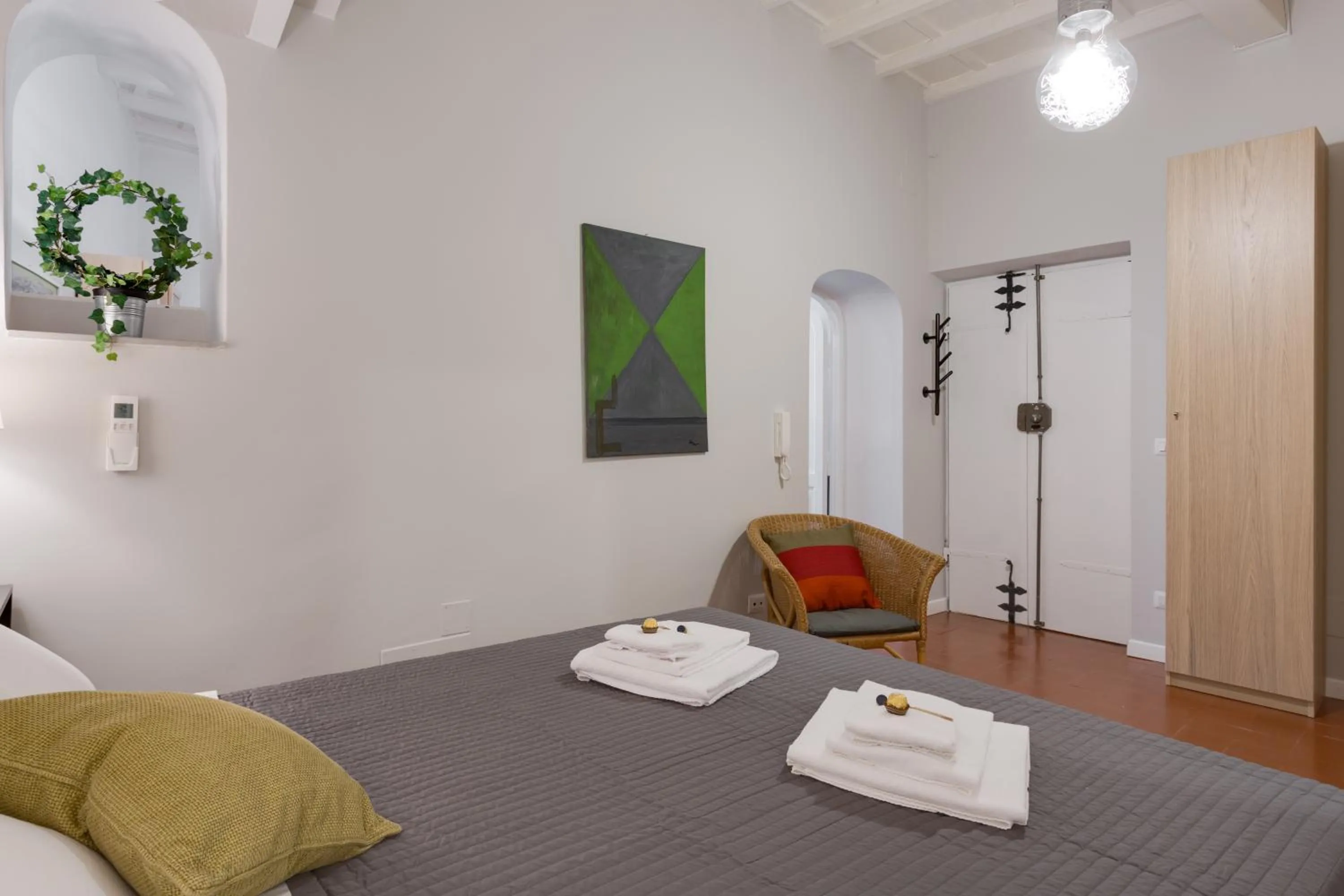 Bedroom, Bed in Rome as you feel - Grotta Pinta apartments