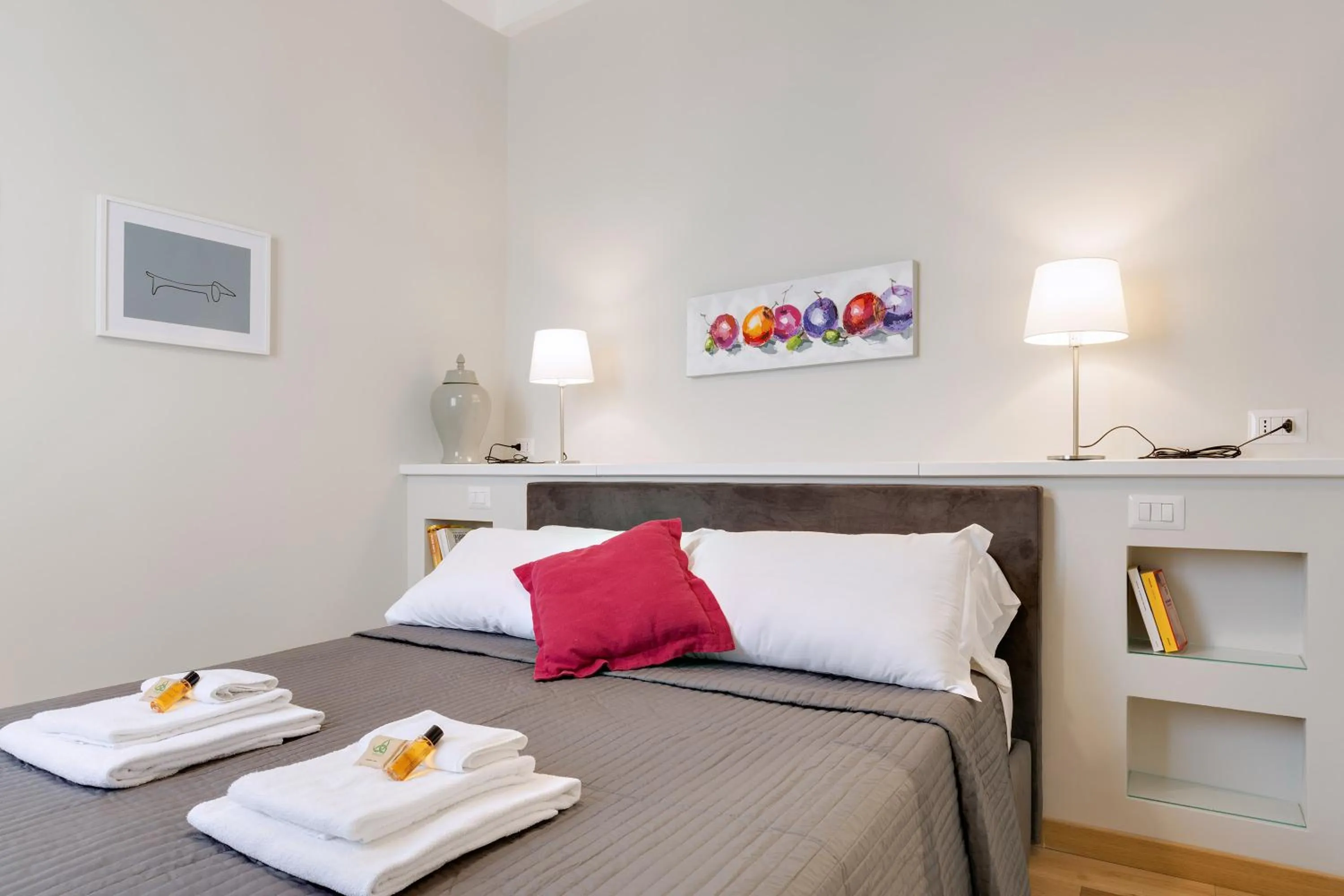 Bedroom, Bed in Rome as you feel - Grotta Pinta apartments