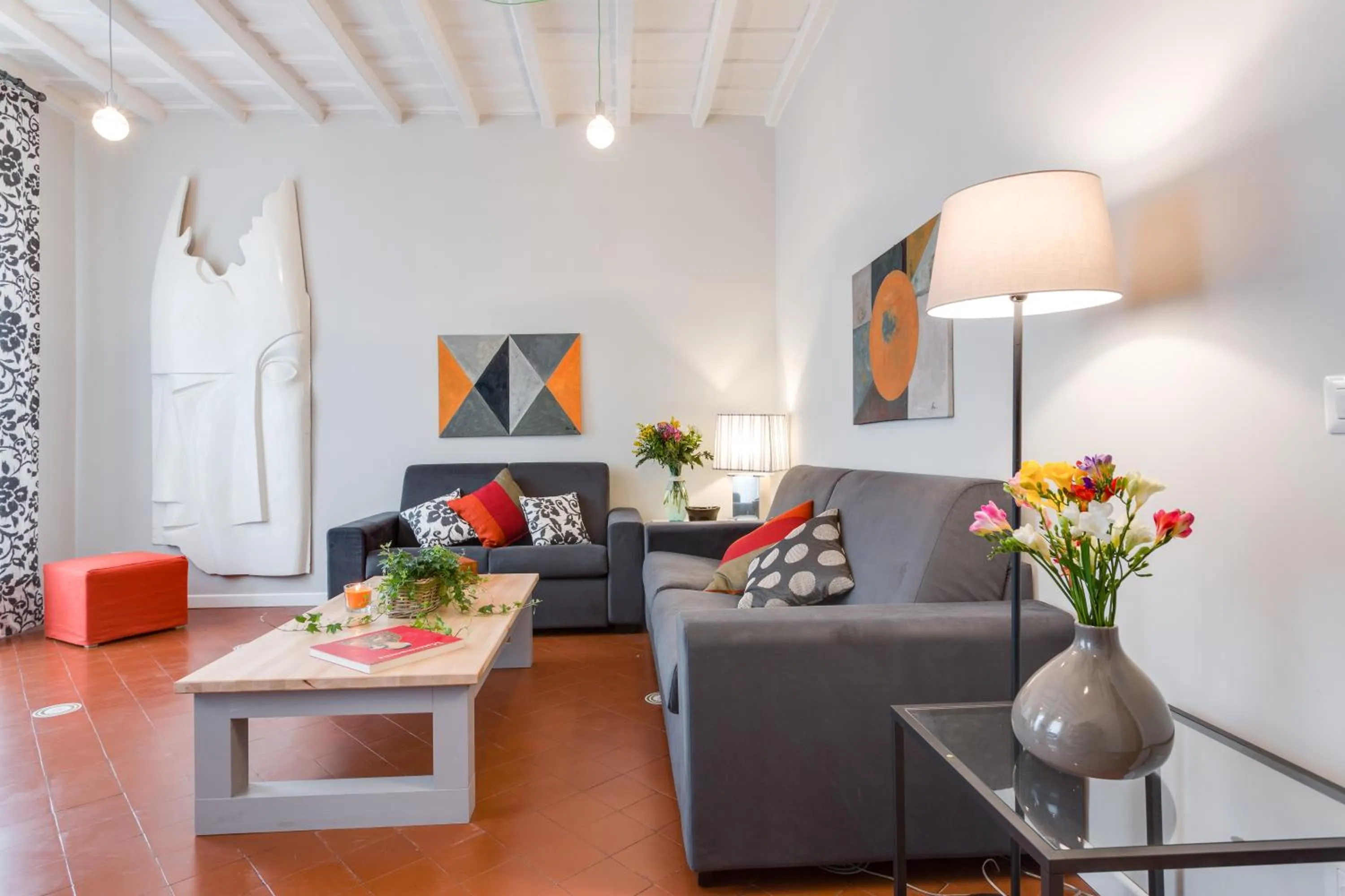 Living room in Rome as you feel - Grotta Pinta apartments