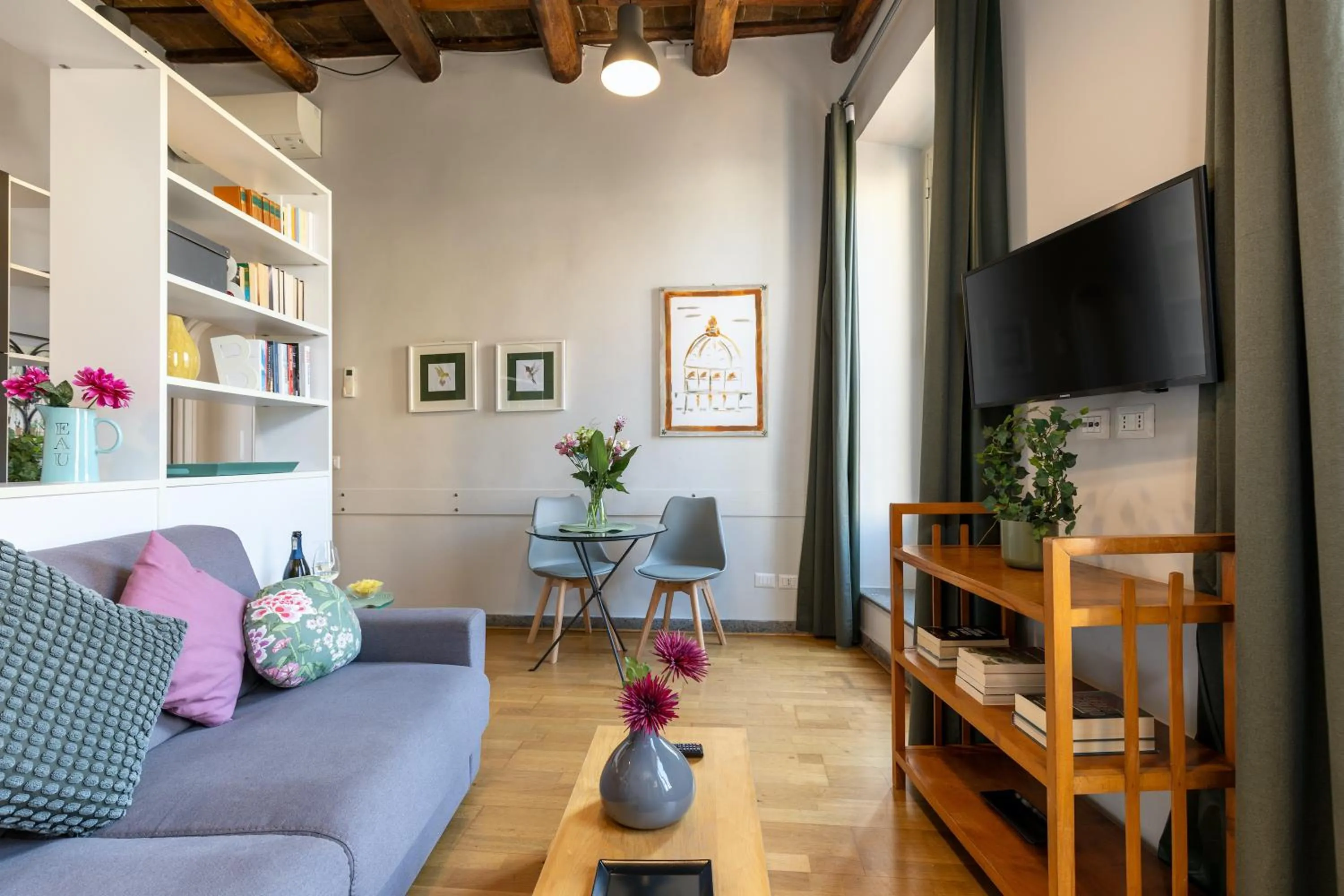 Living room in Rome as you feel - Grotta Pinta apartments