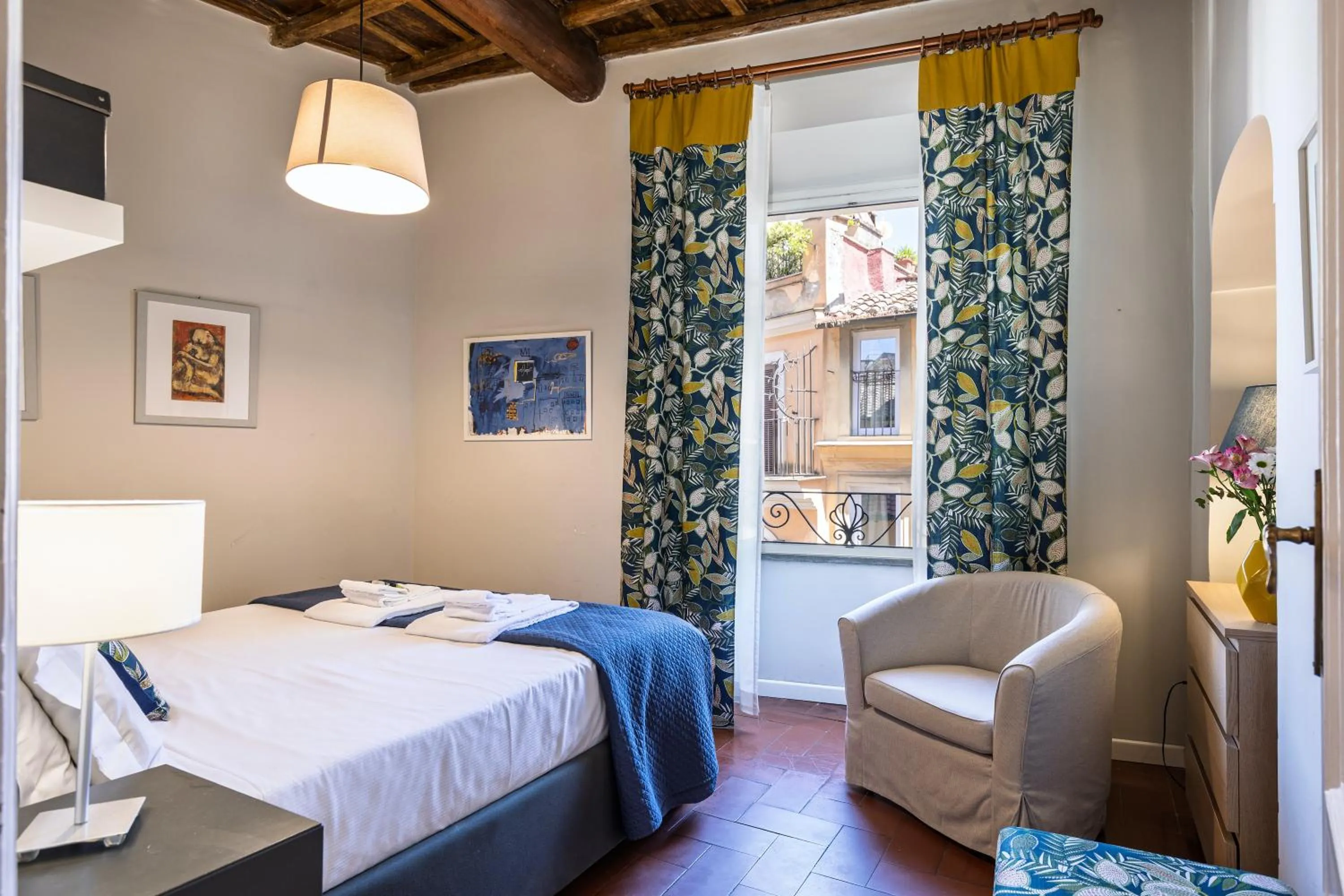 Bedroom, Bed in Rome as you feel - Grotta Pinta apartments