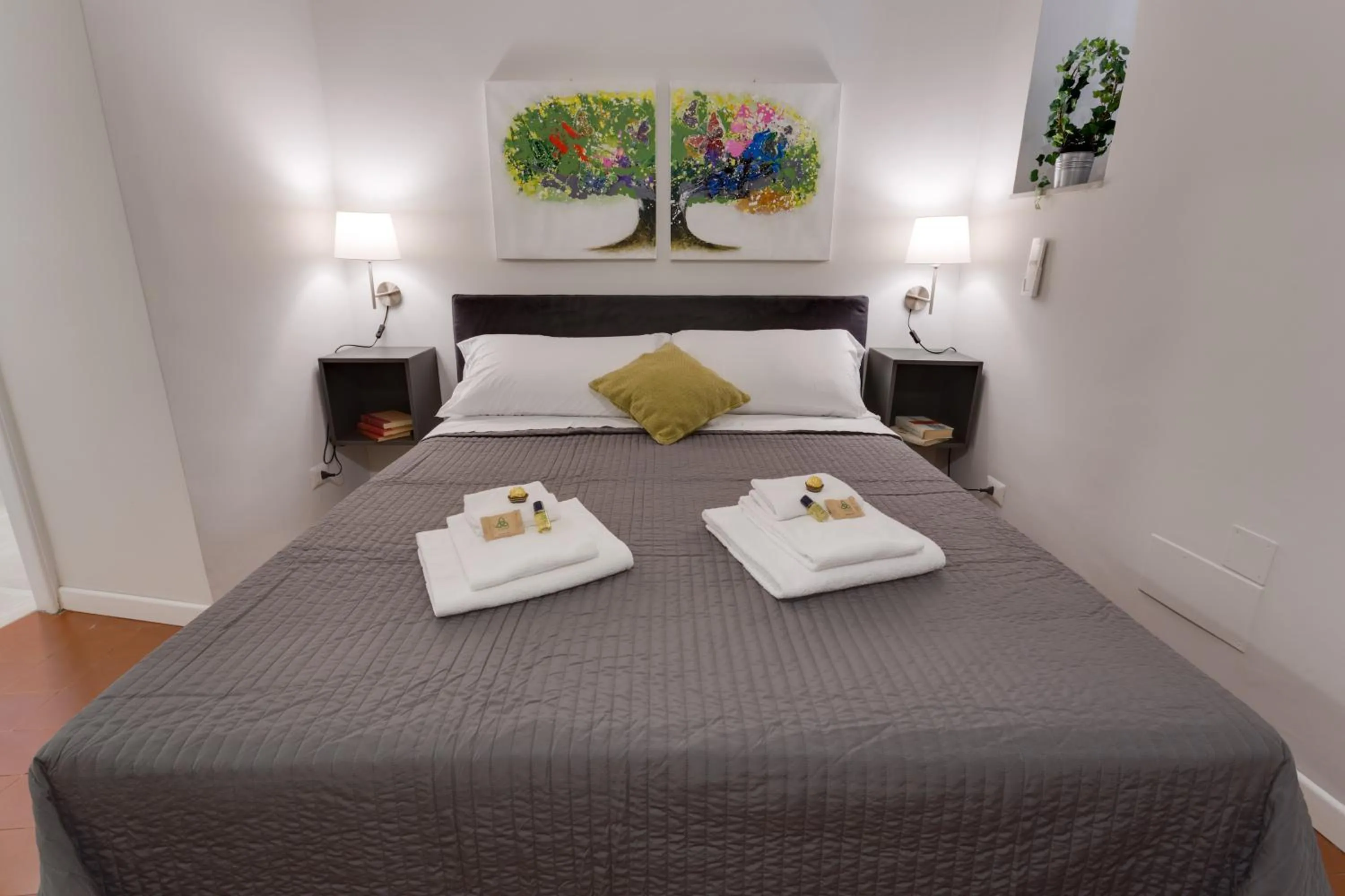 Bedroom, Bed in Rome as you feel - Grotta Pinta apartments