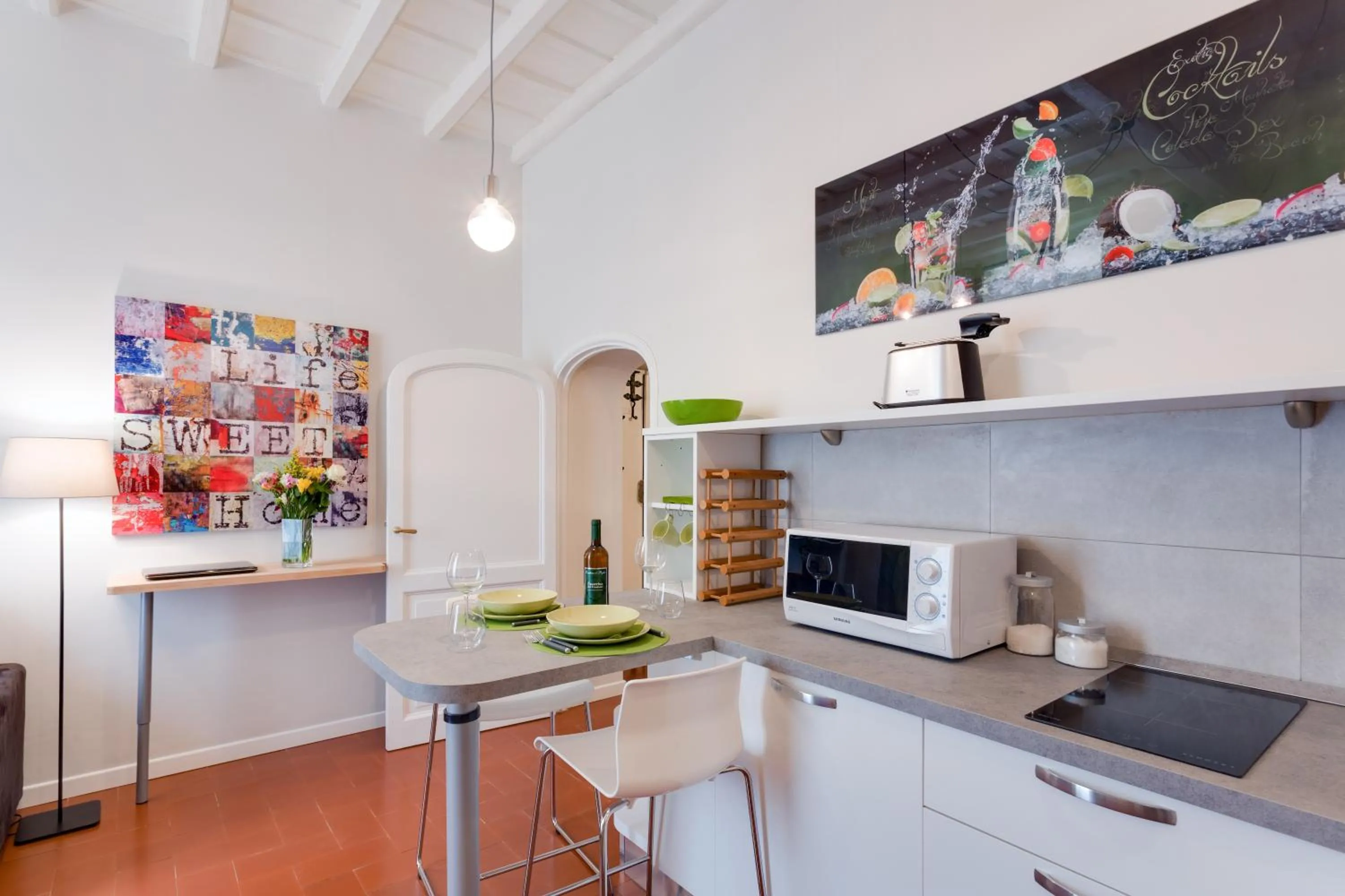 Kitchen or kitchenette in Rome as you feel - Grotta Pinta apartments
