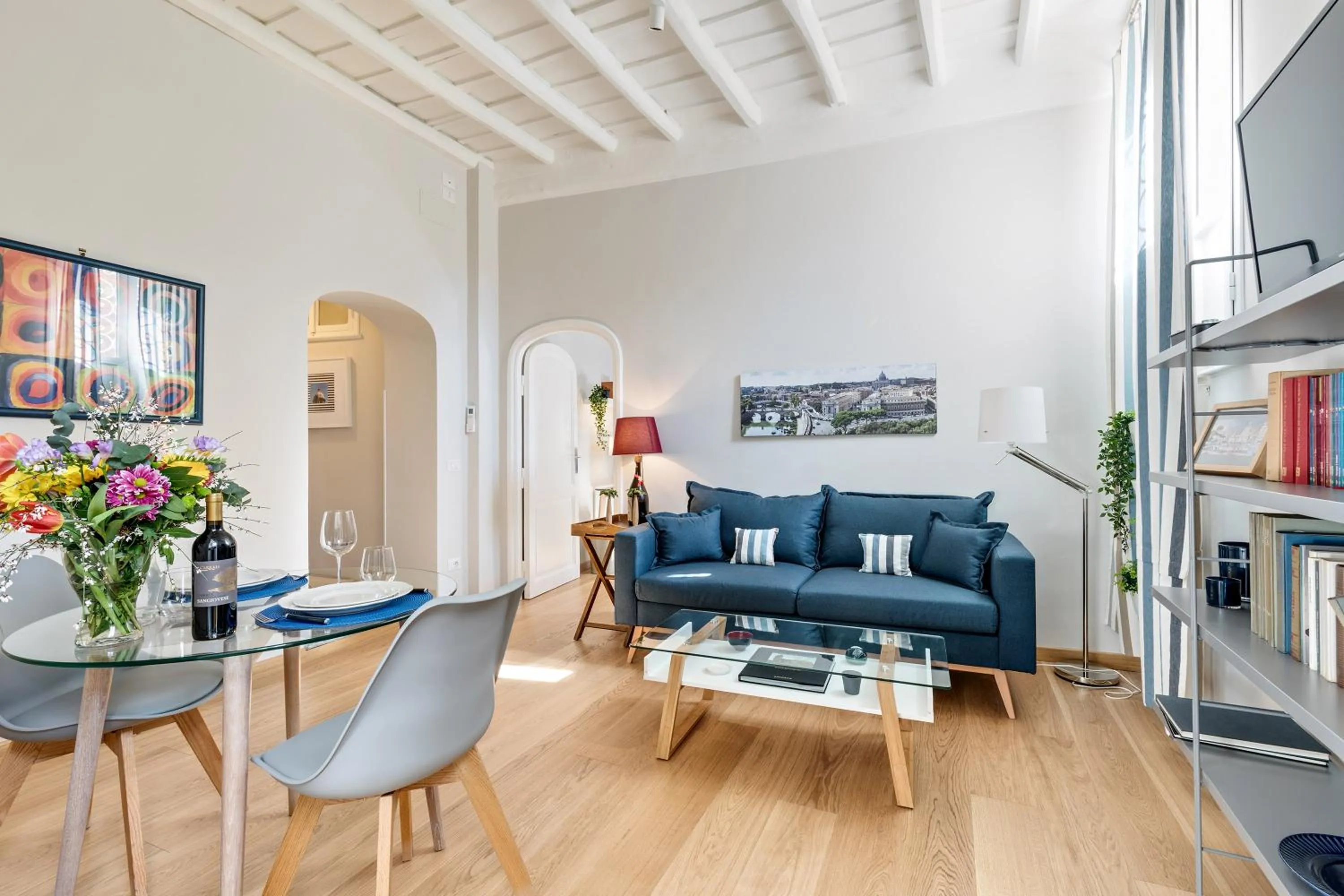 Living room in Rome as you feel - Grotta Pinta apartments