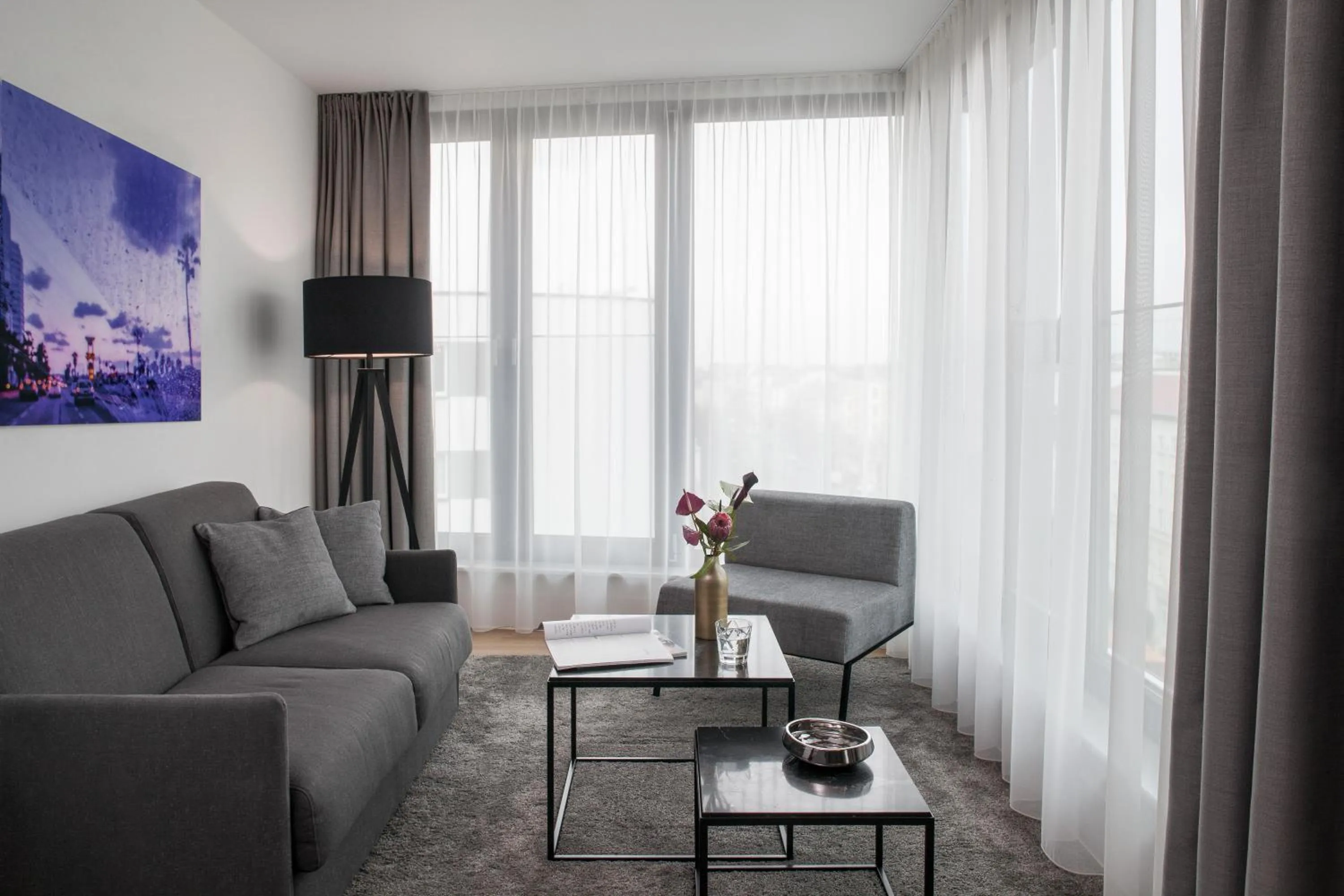 Seating area in AMANO HOME Apartments