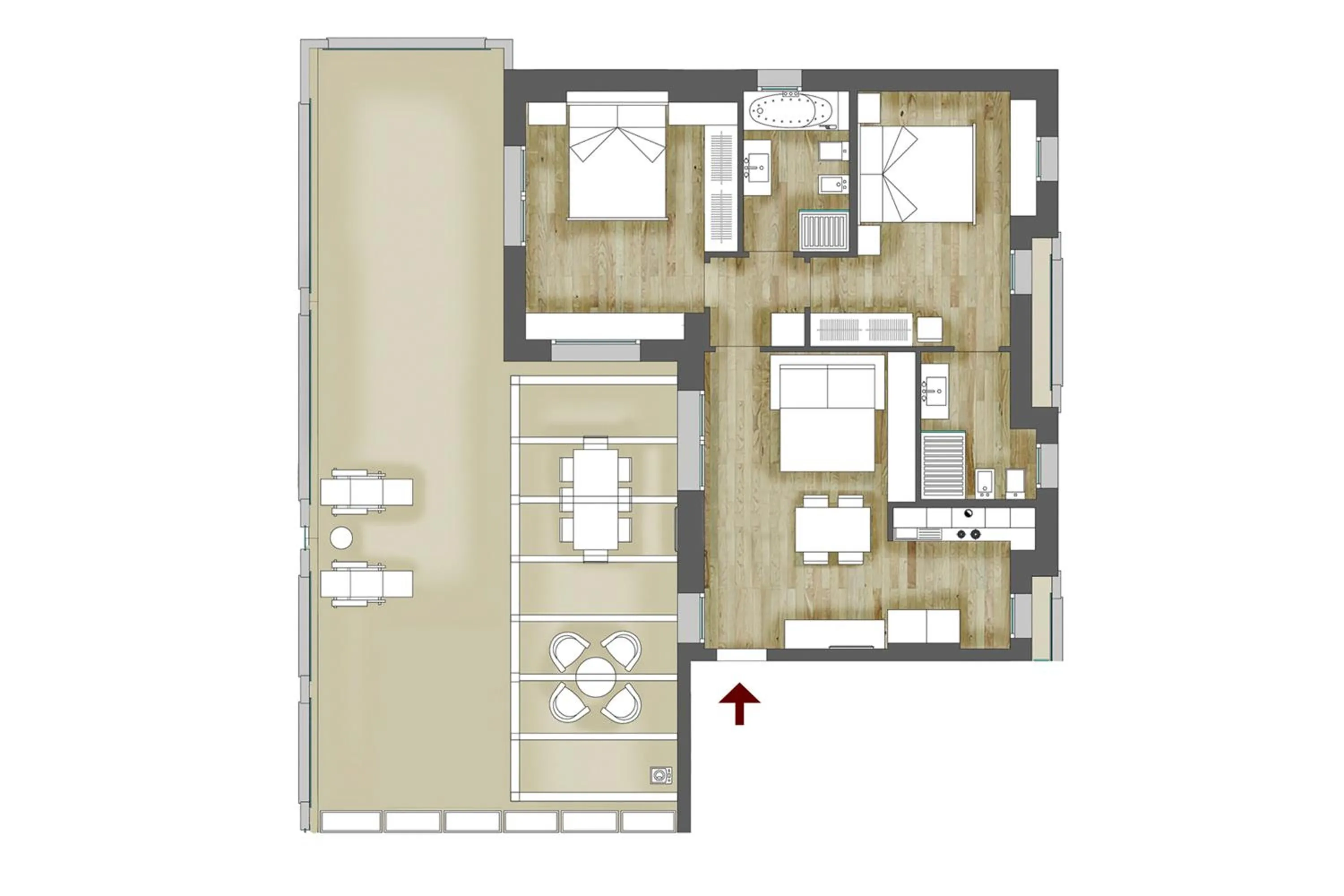 Shower in Residence Armony