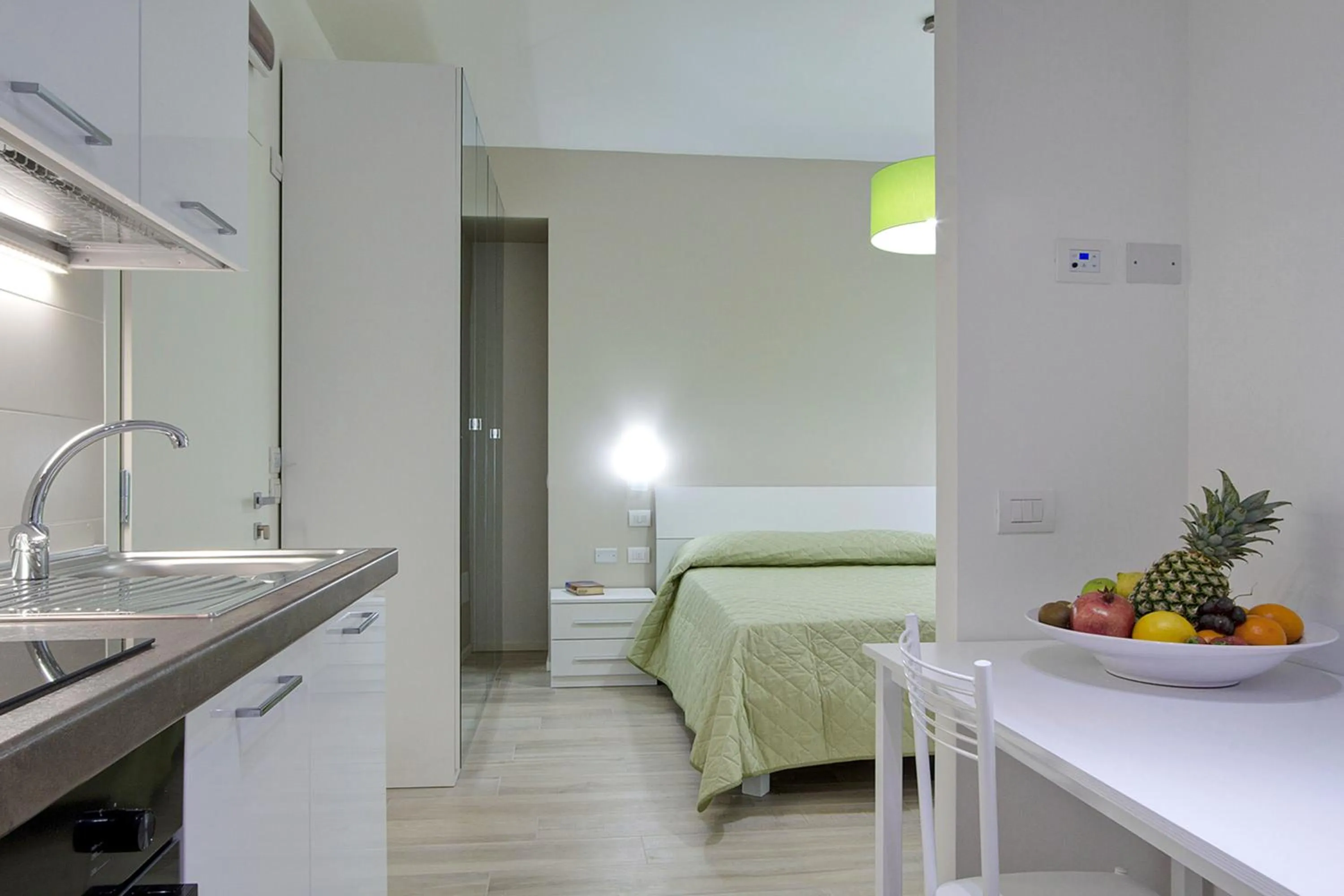 Kitchen or kitchenette, Bed in Residence Armony