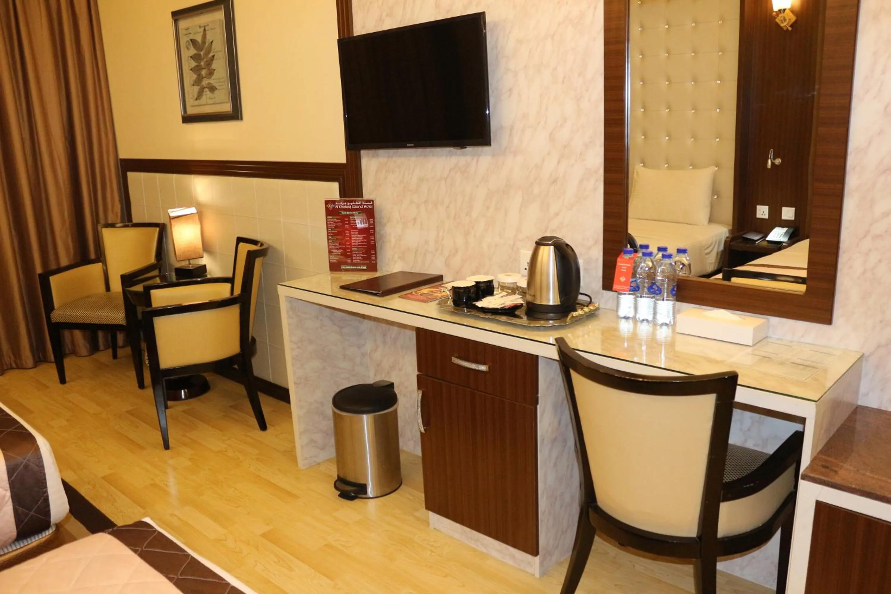 Seating area in Al Khaleej Grand Hotel