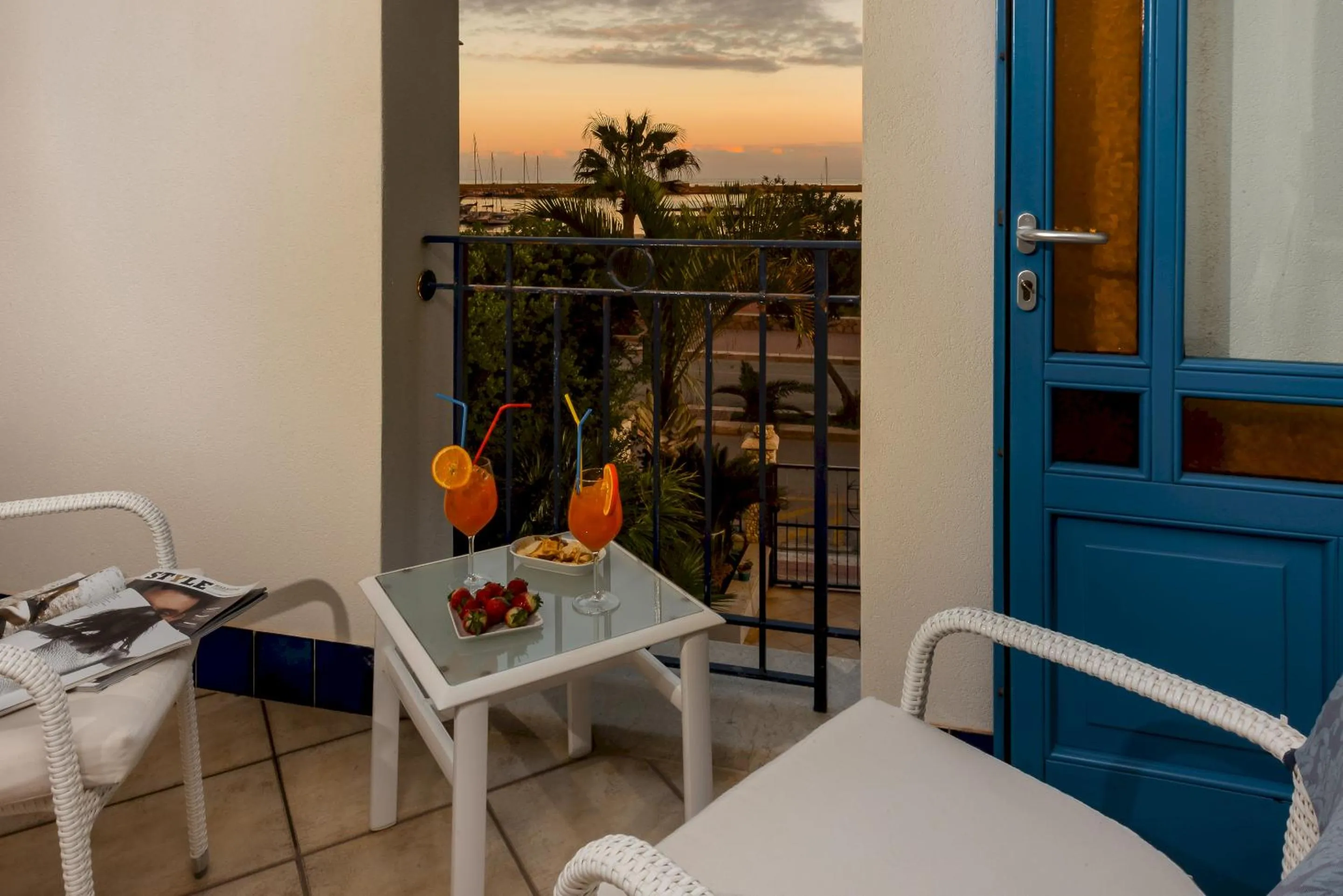 Patio in Hotel Ristorante Mediterraneo Faro