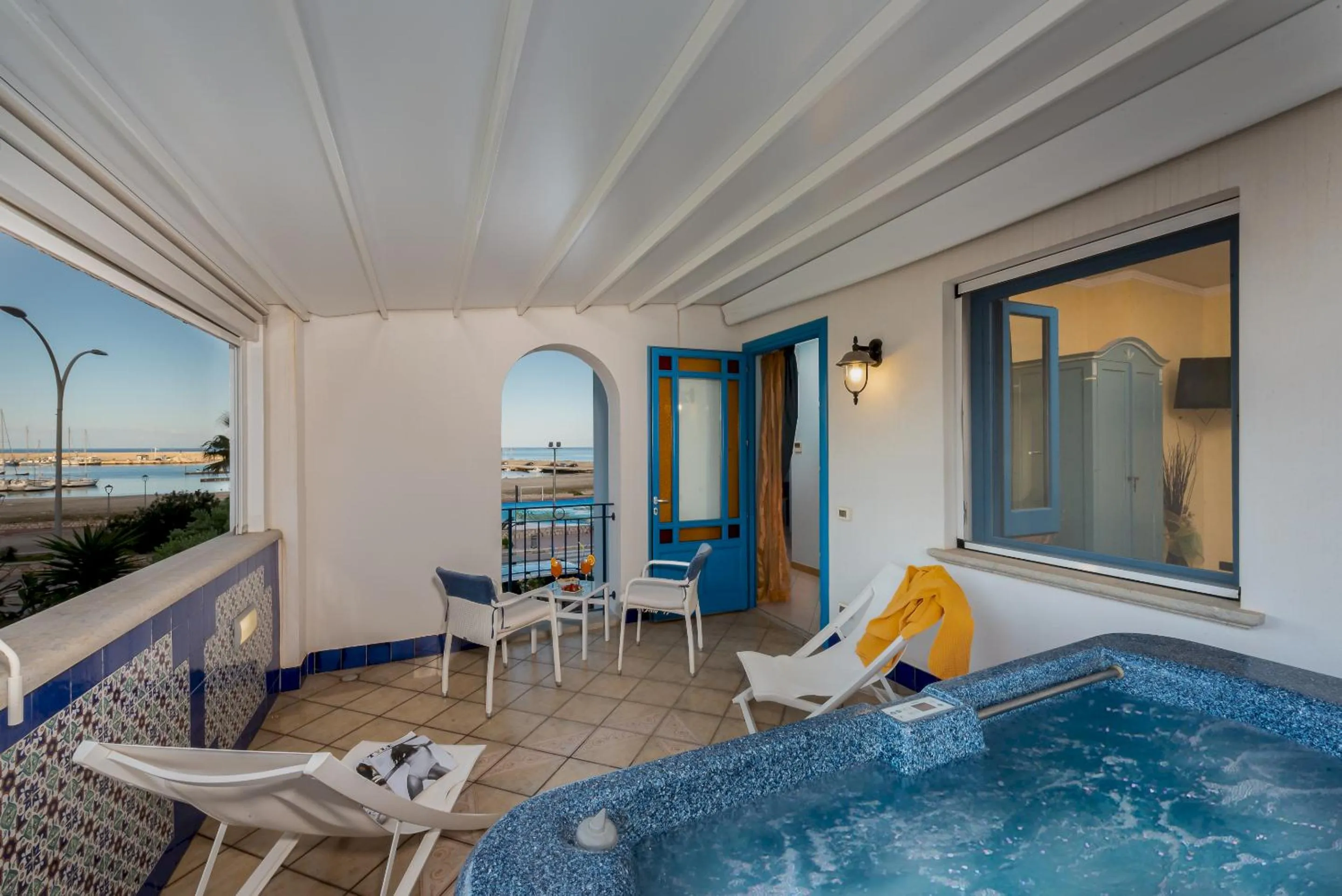 Balcony/Terrace in Hotel Ristorante Mediterraneo Faro