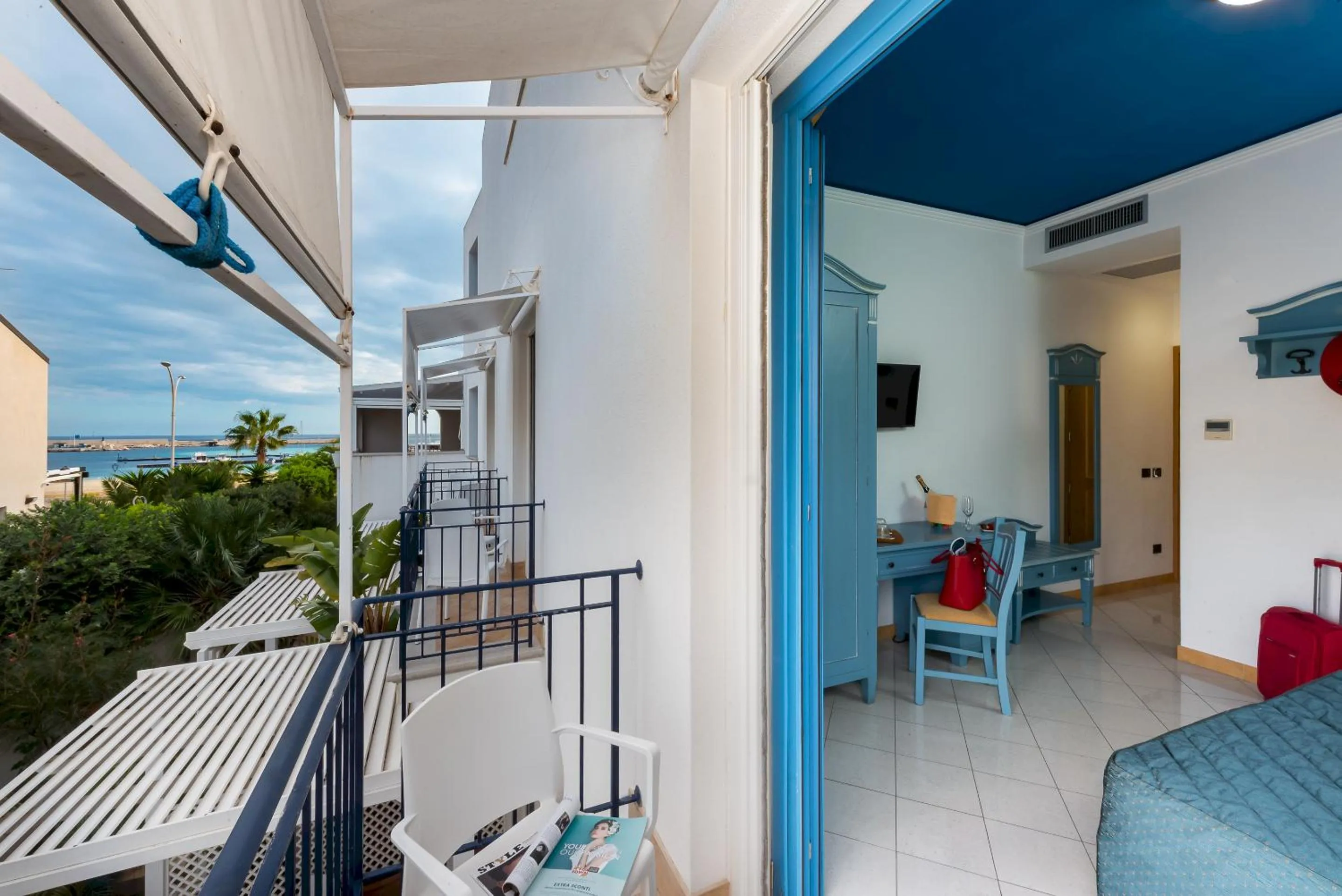 Balcony/Terrace in Hotel Ristorante Mediterraneo Faro